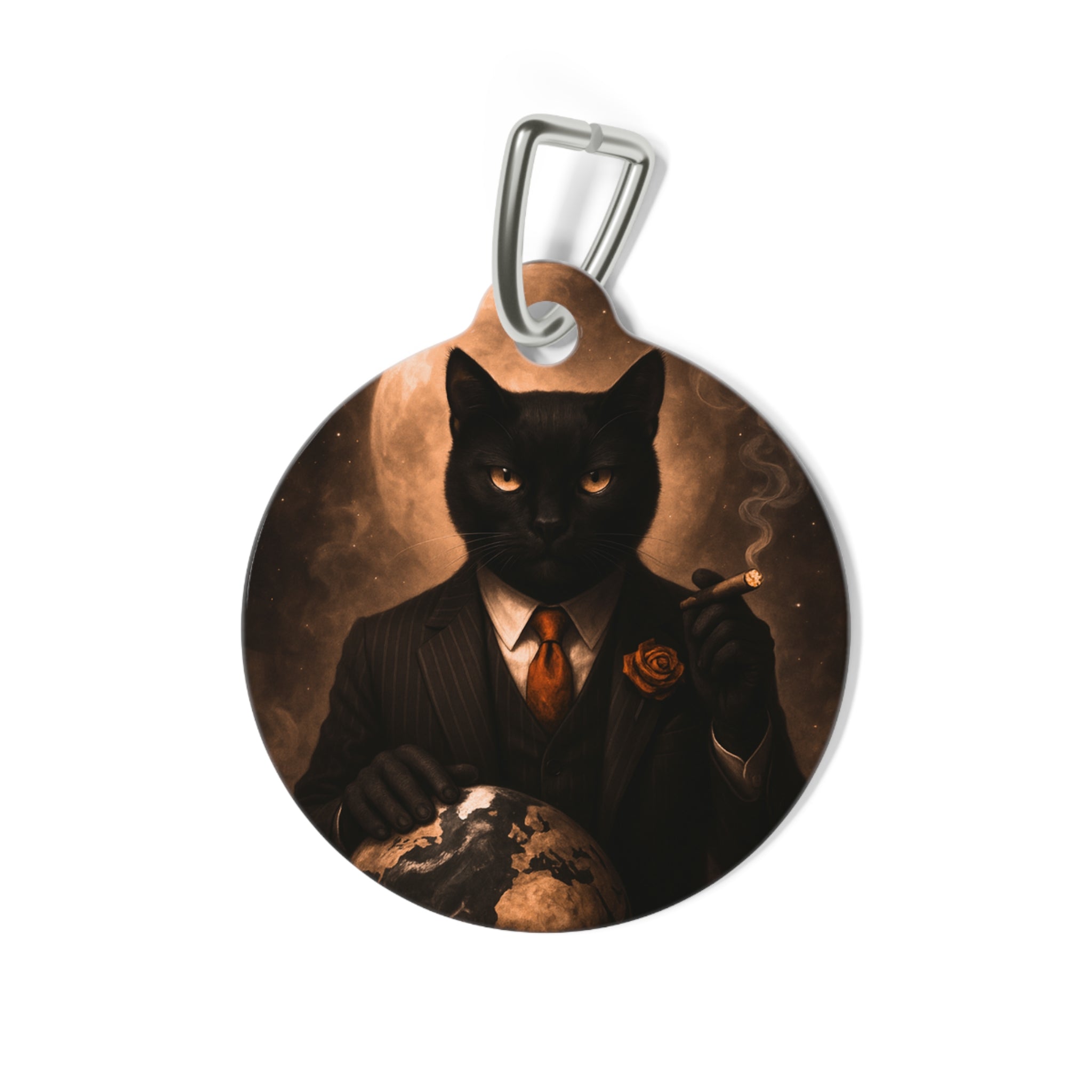 The CatFather™ “Earth Don Tag: Signature Edition” | Dual-Side Personalized Cinematic Tag