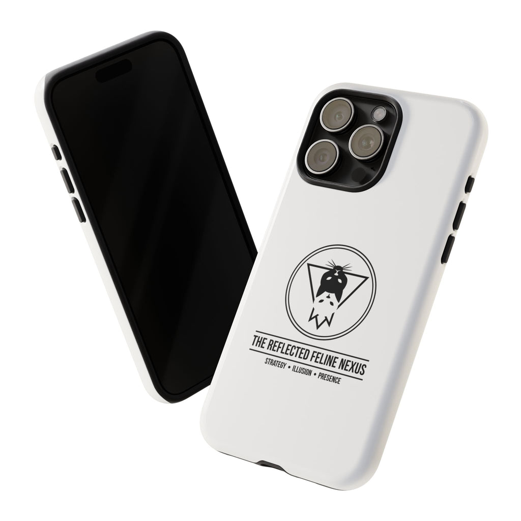 The Reflected Feline Nexus – Luxury Phone Case | The CatFather Collection