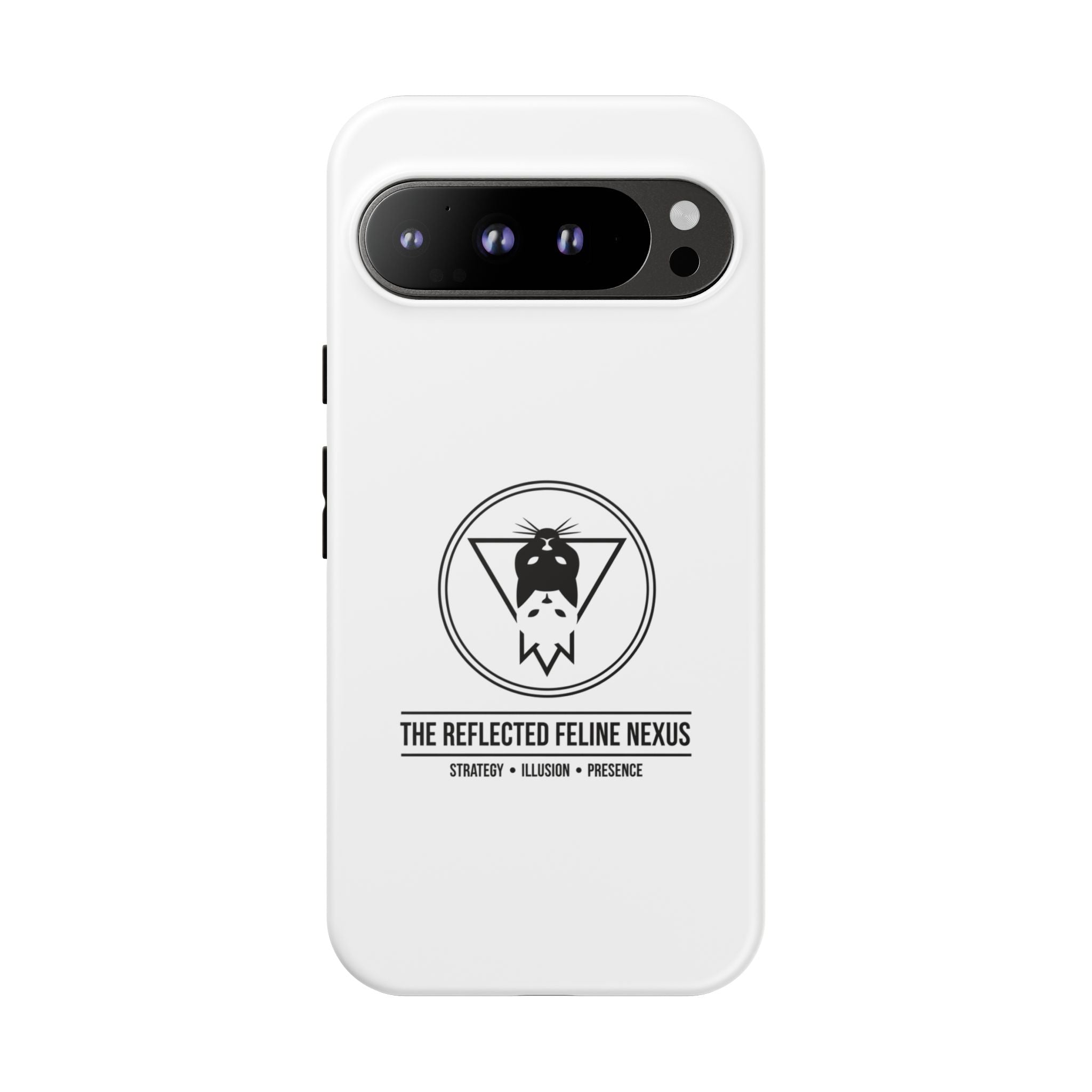 The Reflected Feline Nexus – Luxury Phone Case | The CatFather Collection