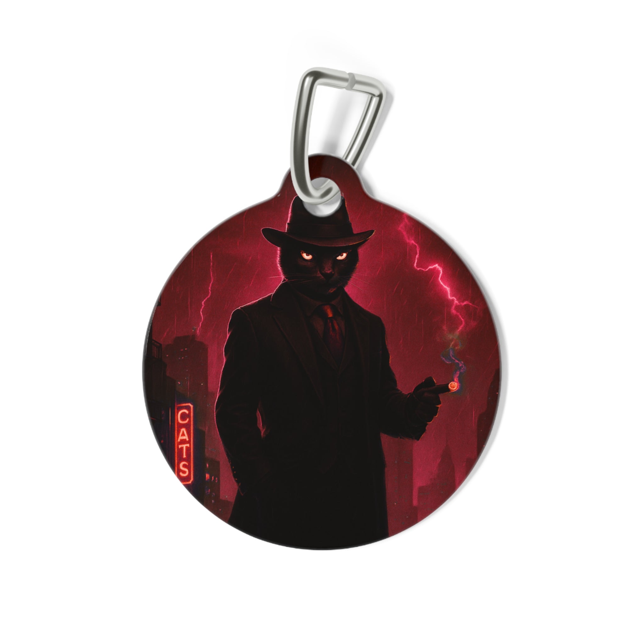 The CatFather™ “The Underworld Don” Personalized Cinematic Tag | Dual-Side Edition