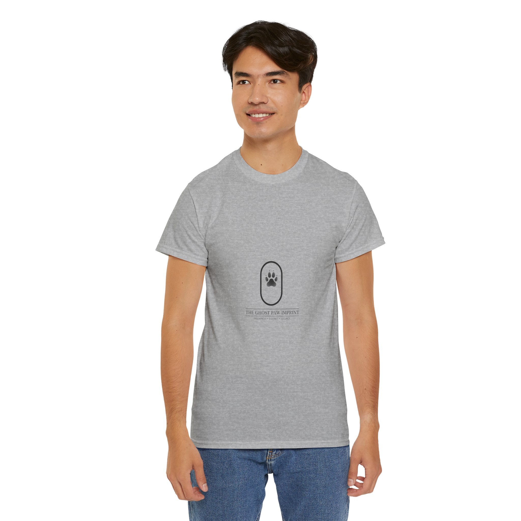 The Ghost Paw Imprint – Unisex Heavy Cotton Tee | The CatFather Legacy Collection