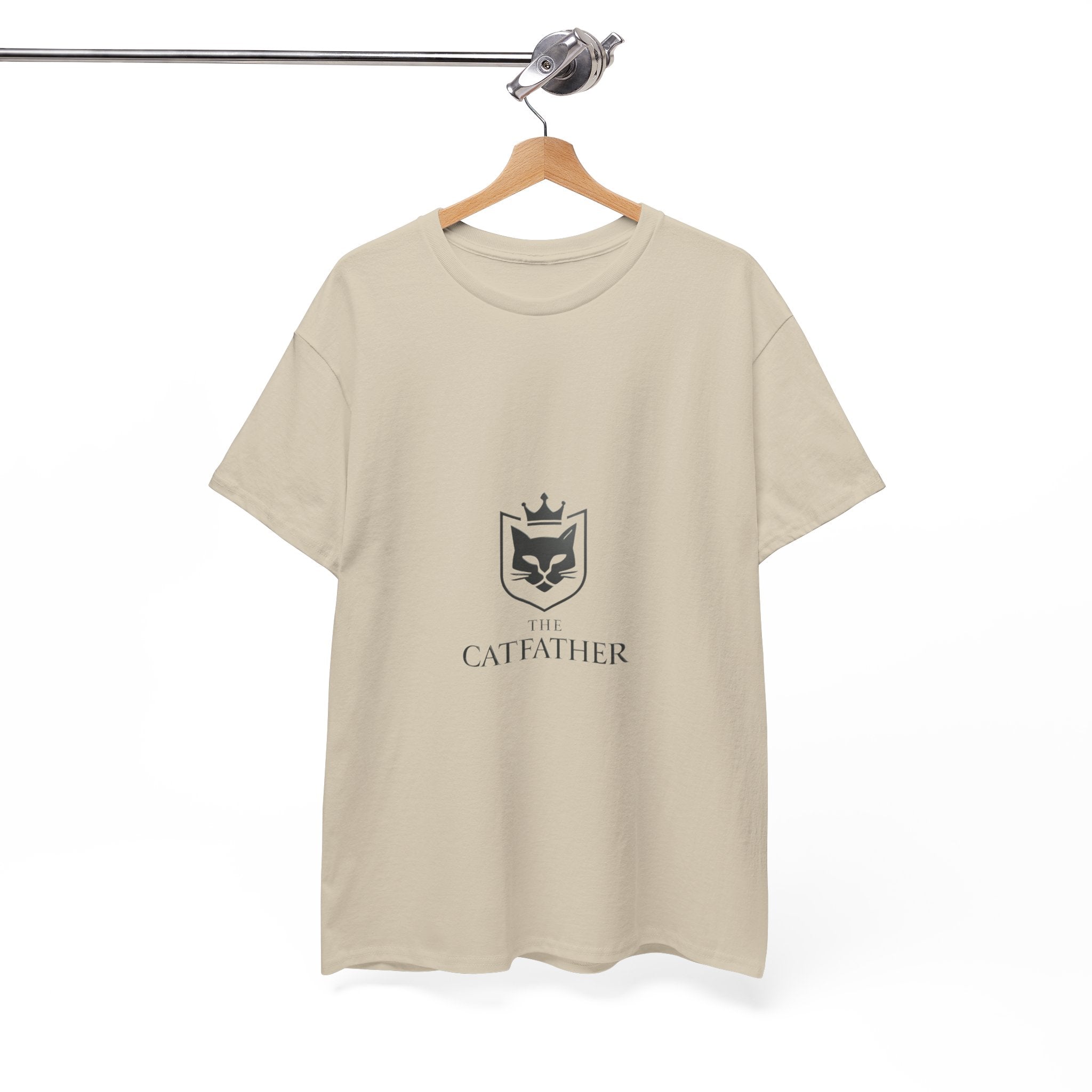The CatFather — Minimal Crest Edition | Luxury Unisex T-Shirt, Cinematic Streetwear, Classic Mafia Cat Design