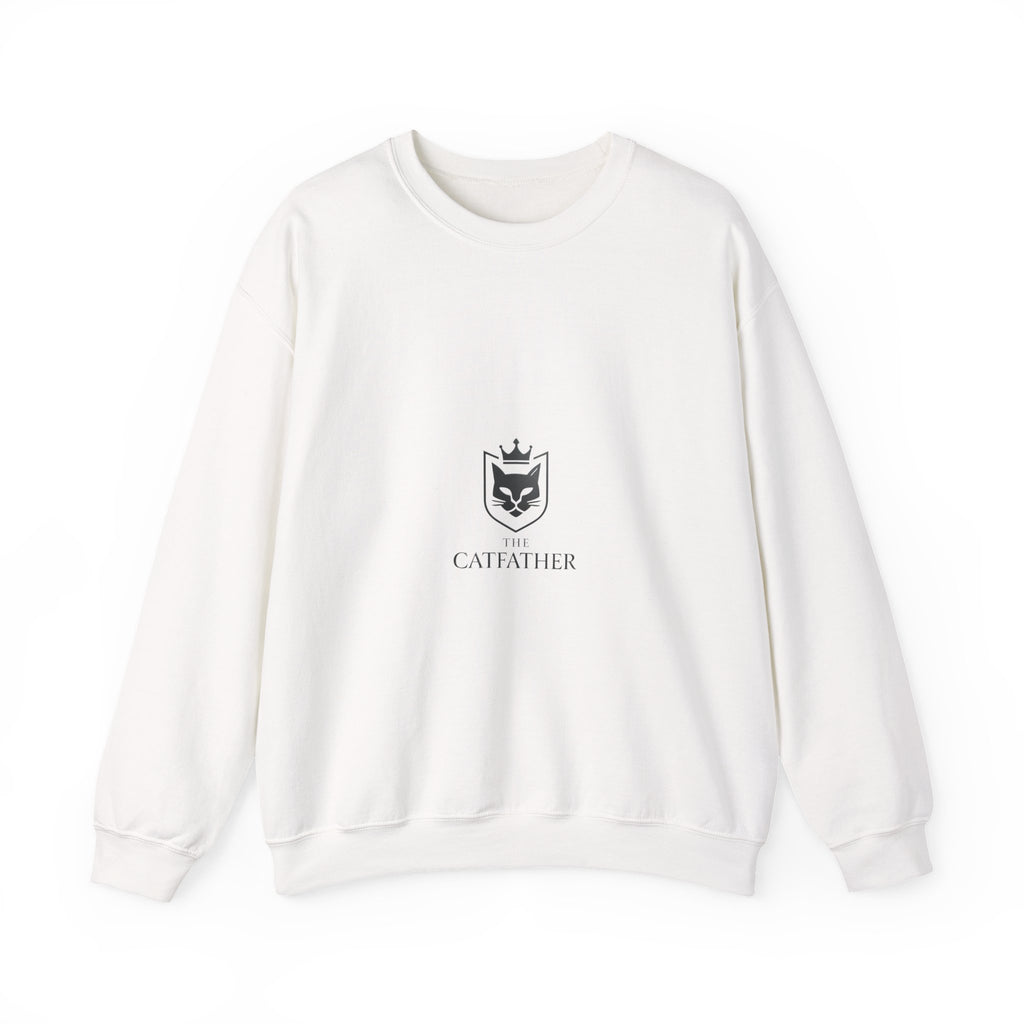 The CatFather Classic Crewneck | Luxury Minimal Streetwear | Mafia-Inspired Design