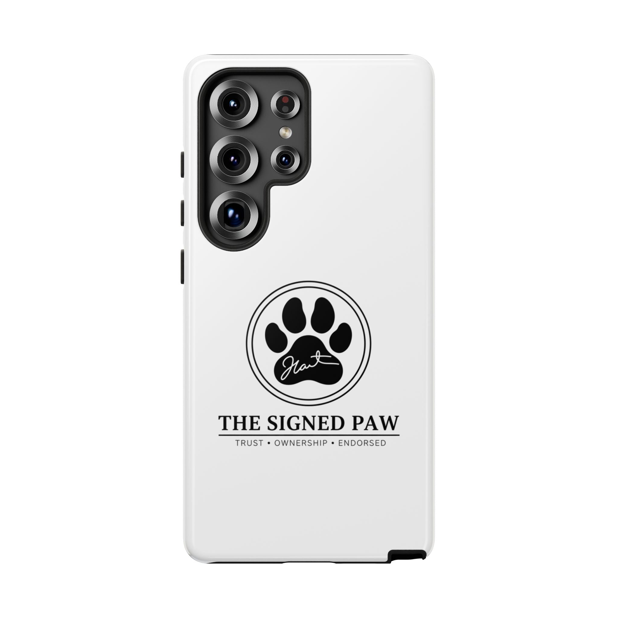 The Signed Paw – Premium Phone Case | CatFather Universe | Luxury Protective Cover