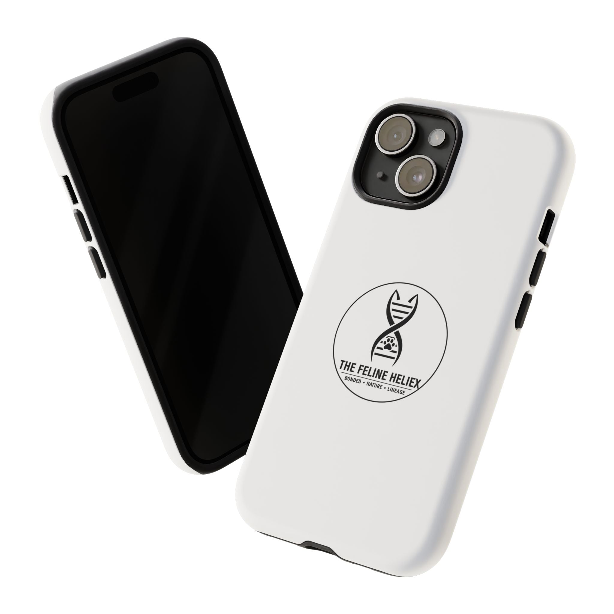The Feline Heliex – Luxury Dual-Layer Phone Case | The CatFather Genetic Division