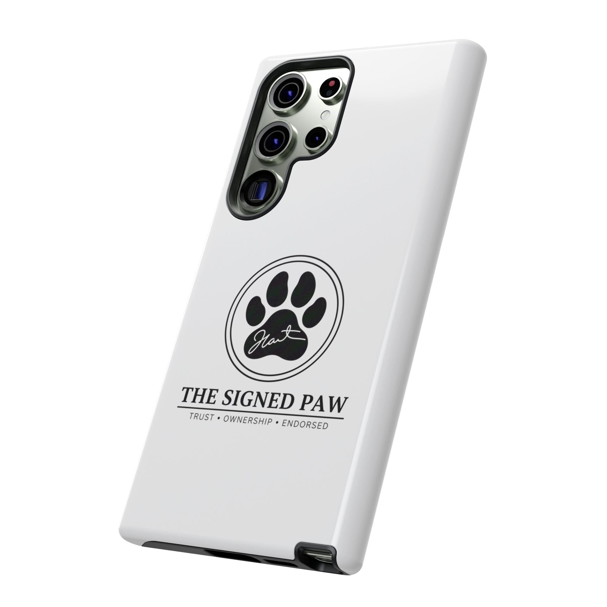 The Signed Paw – Premium Phone Case | CatFather Universe | Luxury Protective Cover