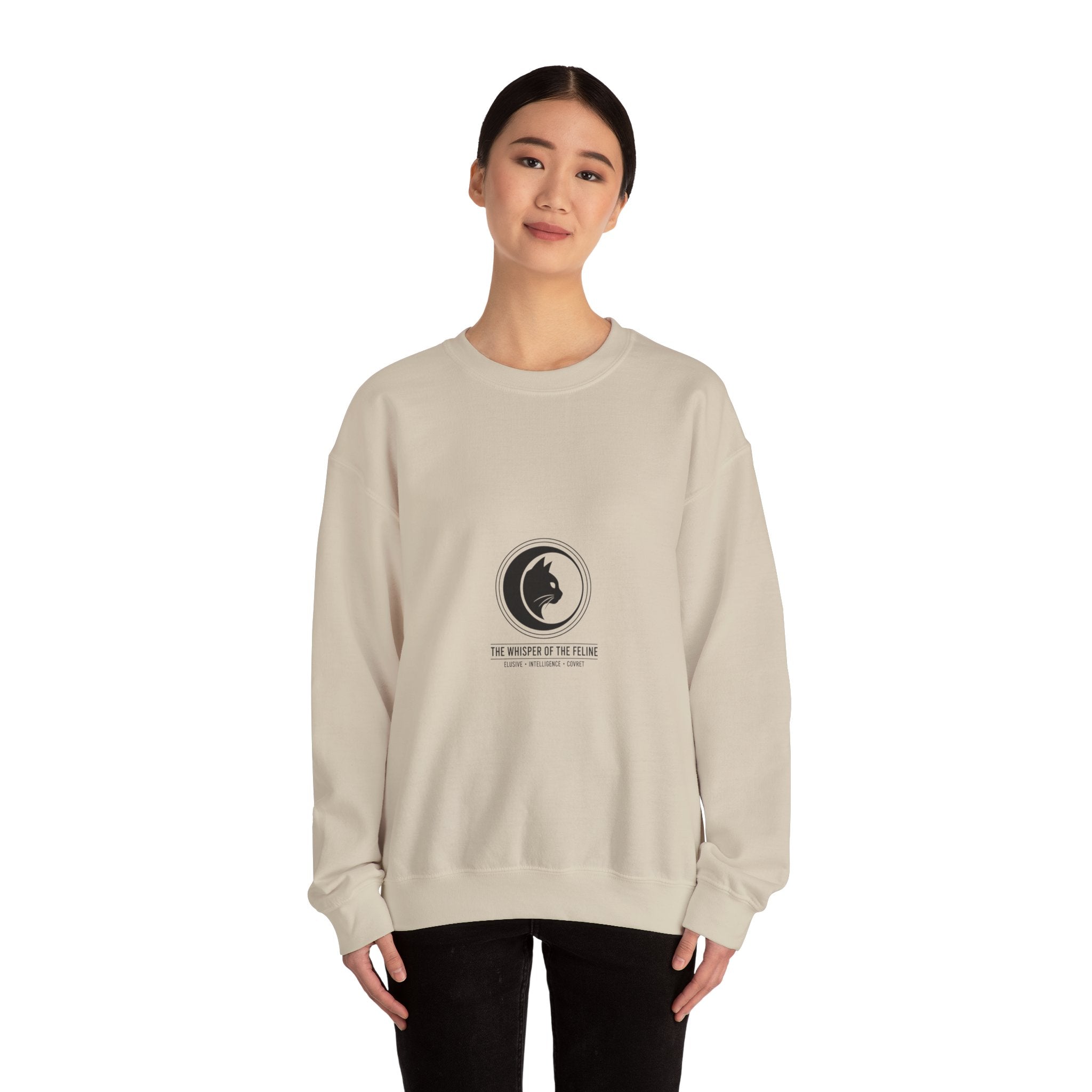 The Whisper of the Feline – Luxury Crewneck Sweatshirt | The CatFather Edition