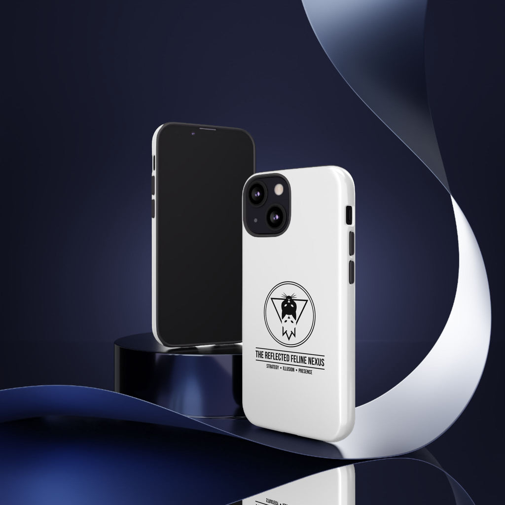 The Reflected Feline Nexus – Luxury Phone Case | The CatFather Collection
