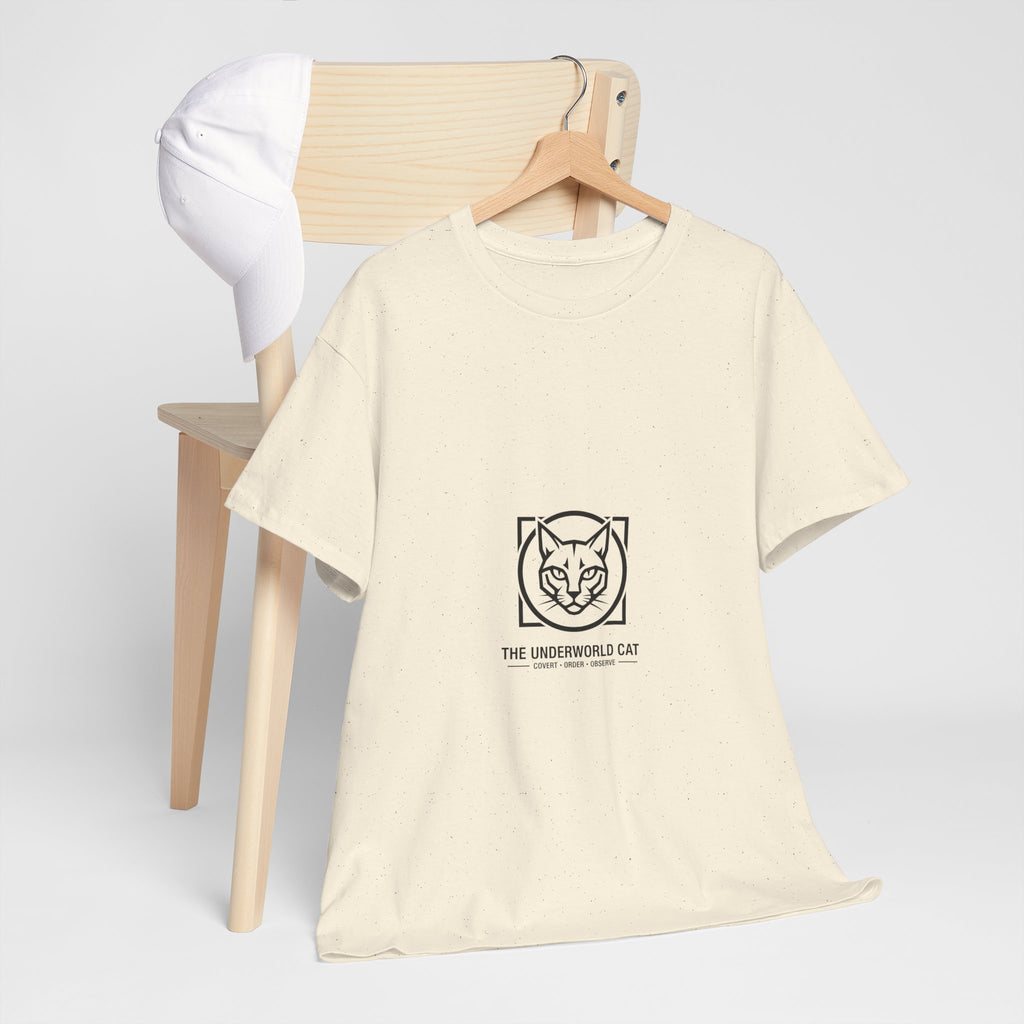 The Underworld Cat Unisex Heavy Cotton Tee | CatFather Universe Original