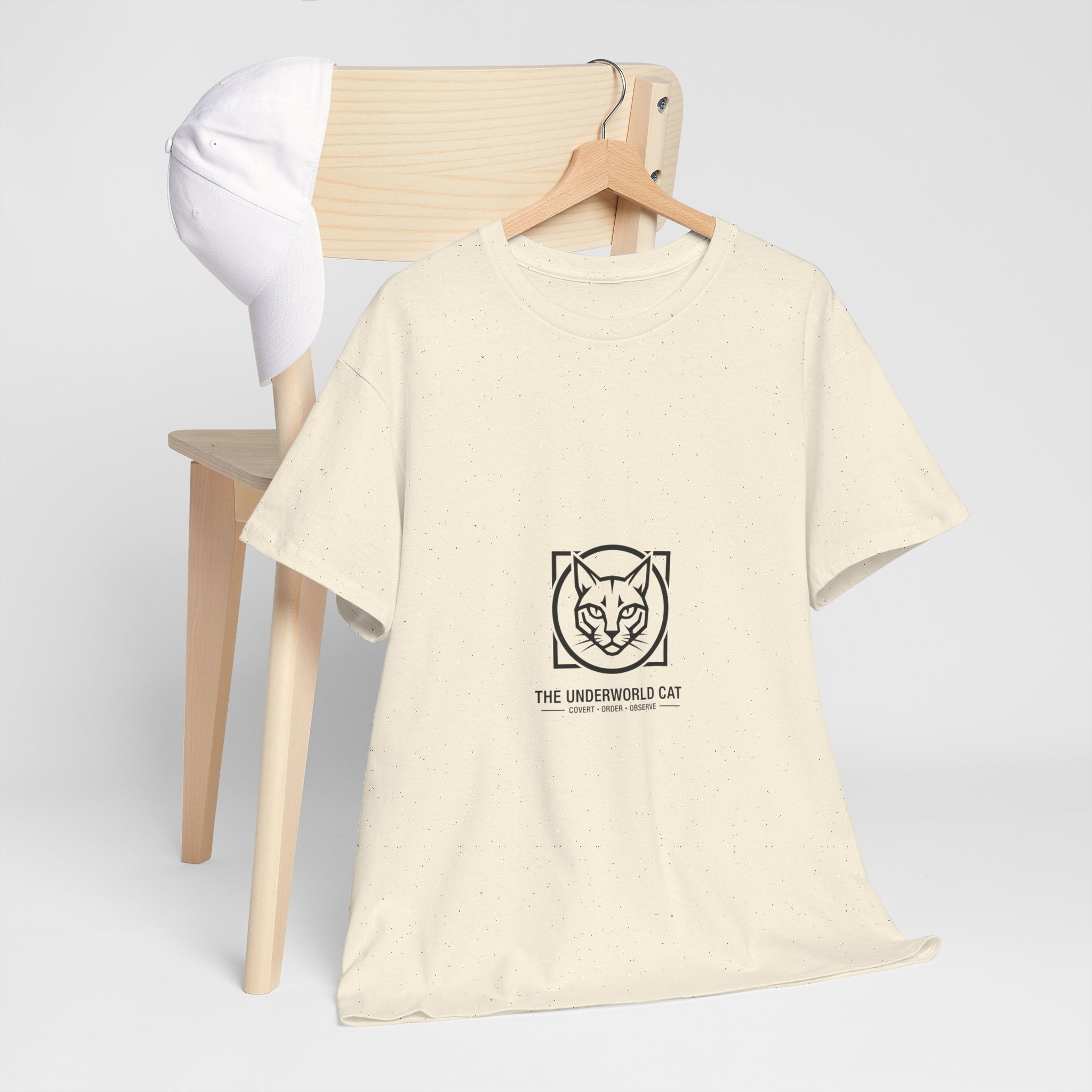 The Underworld Cat Unisex Heavy Cotton Tee | CatFather Universe Original