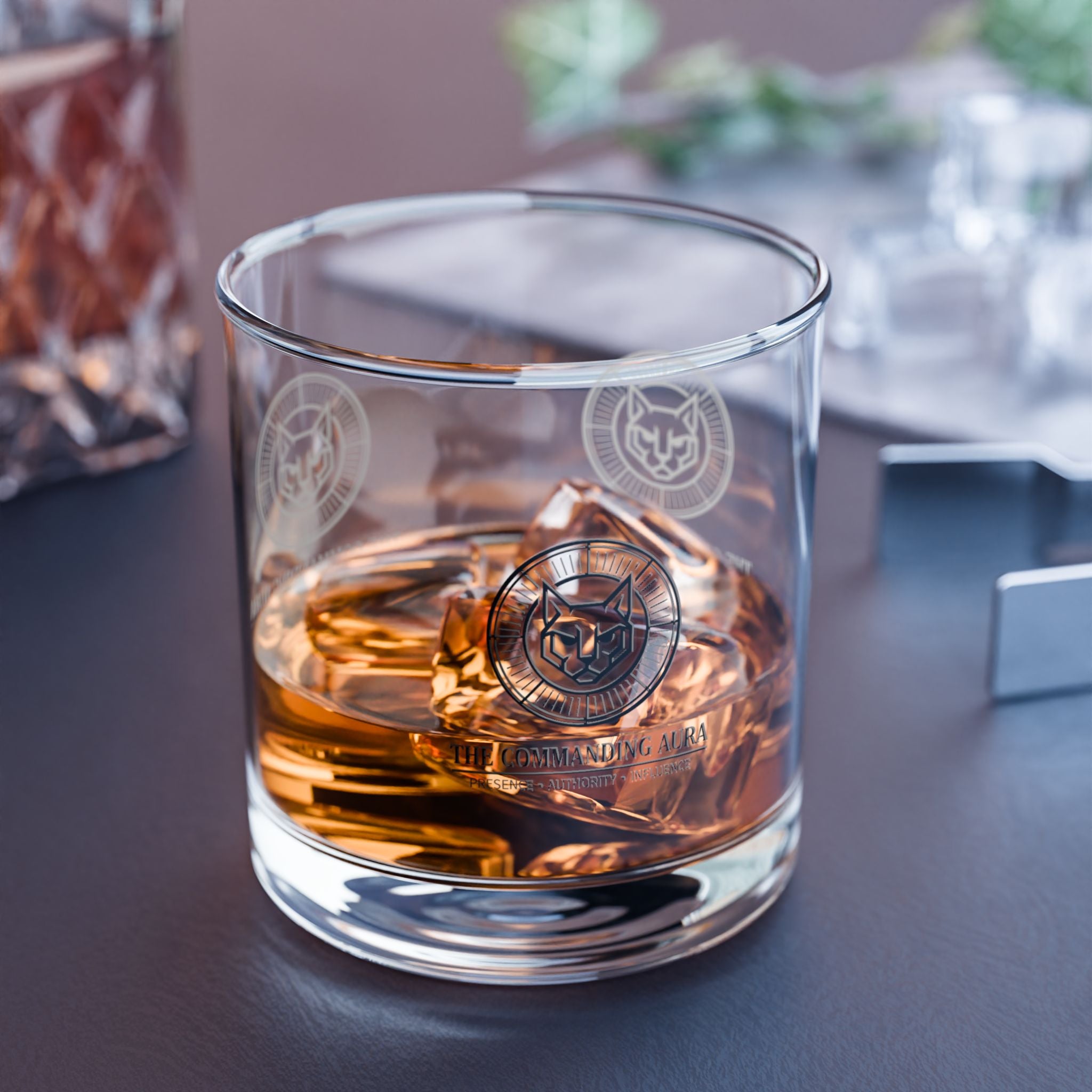 The Commanding Aura – Whiskey Rocks Glass | The CatFather Collection