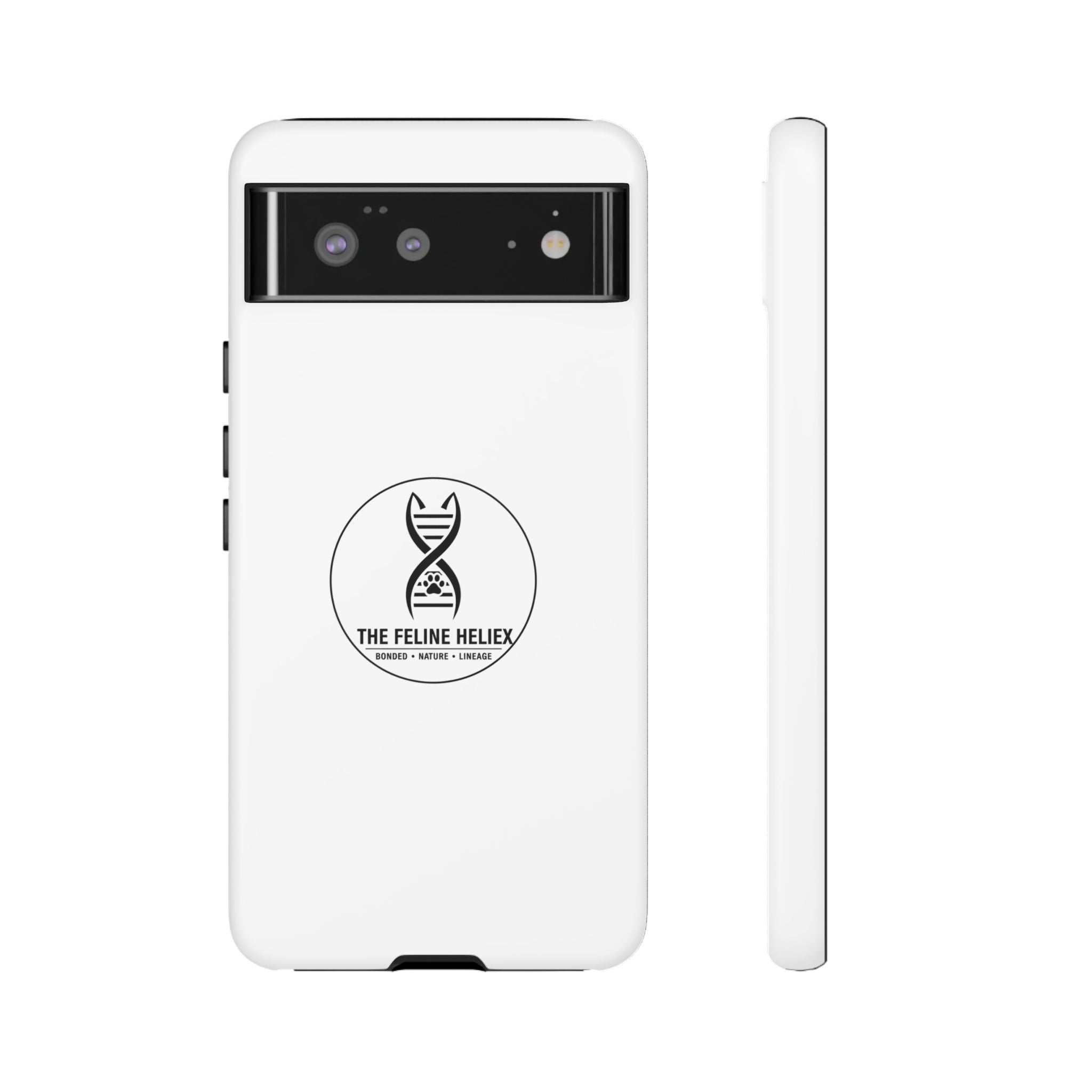 The Feline Heliex – Luxury Dual-Layer Phone Case | The CatFather Genetic Division