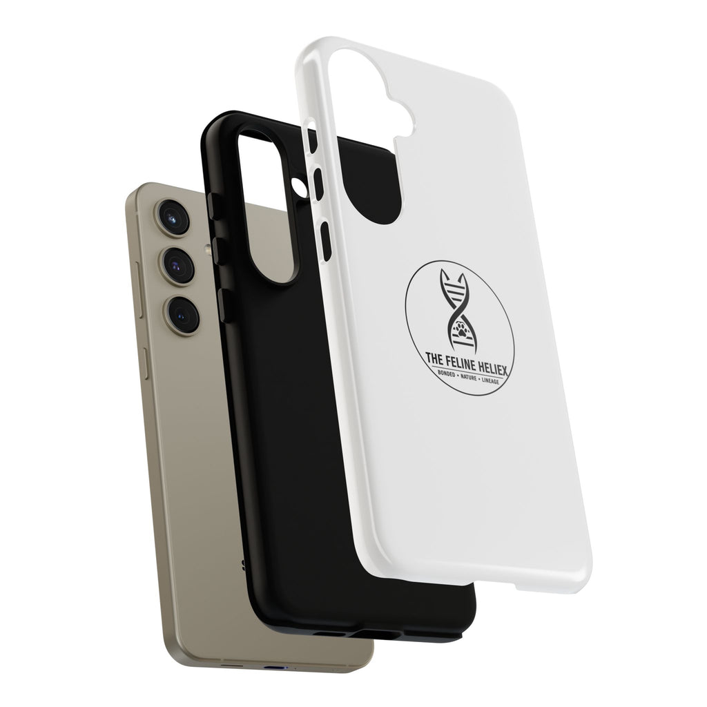 The Feline Heliex – Luxury Dual-Layer Phone Case | The CatFather Genetic Division