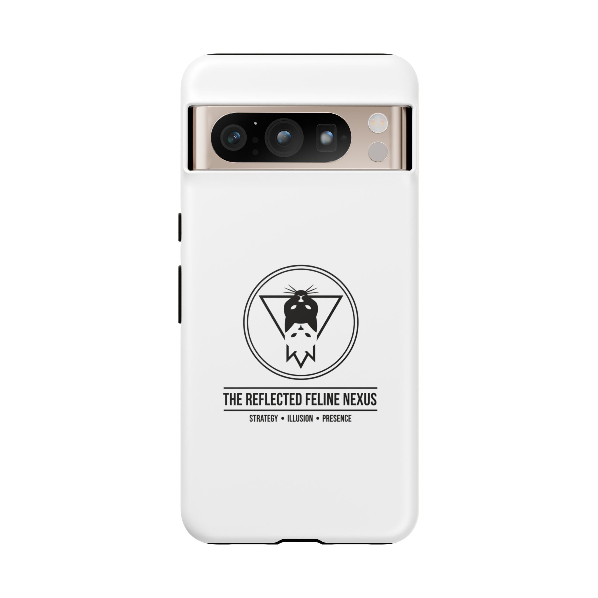 The Reflected Feline Nexus – Luxury Phone Case | The CatFather Collection
