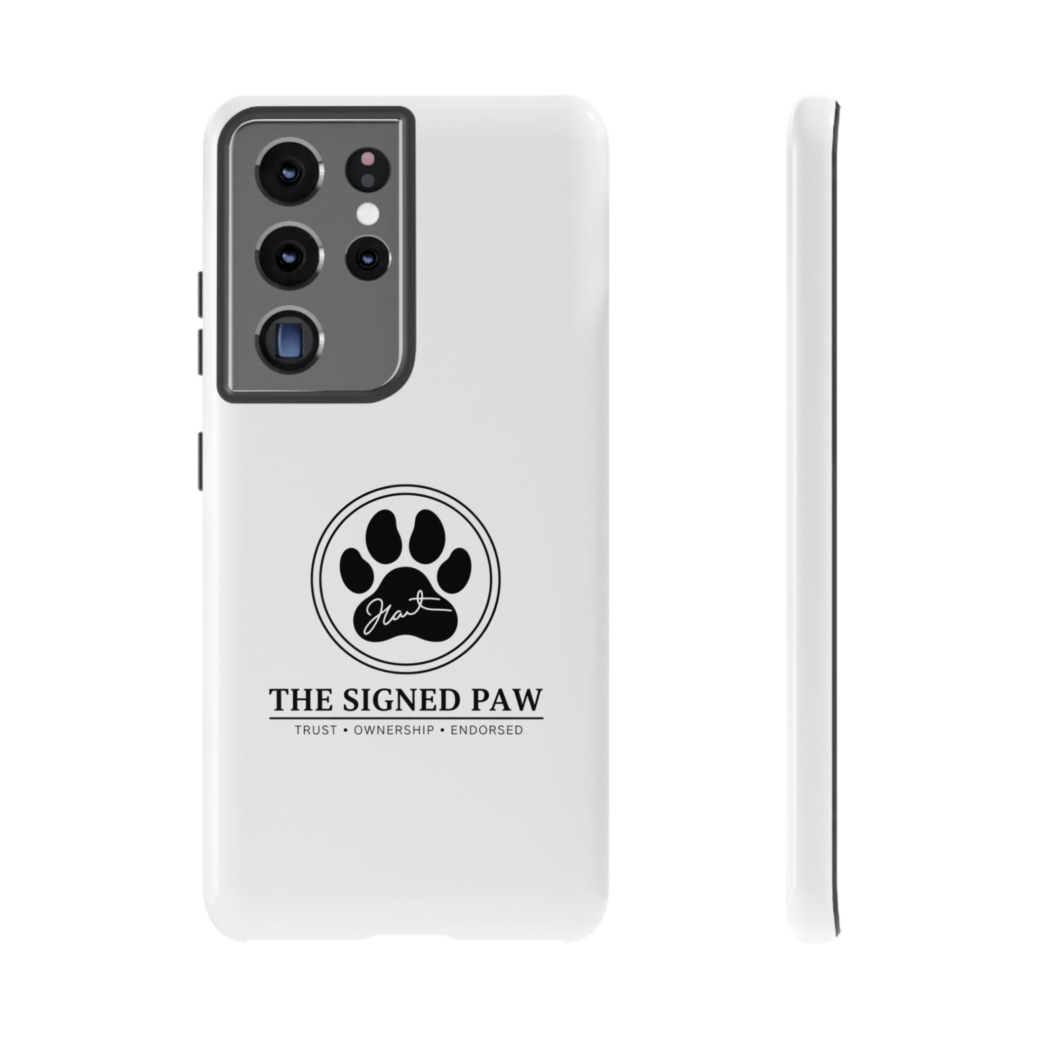 The Signed Paw – Premium Phone Case | CatFather Universe | Luxury Protective Cover