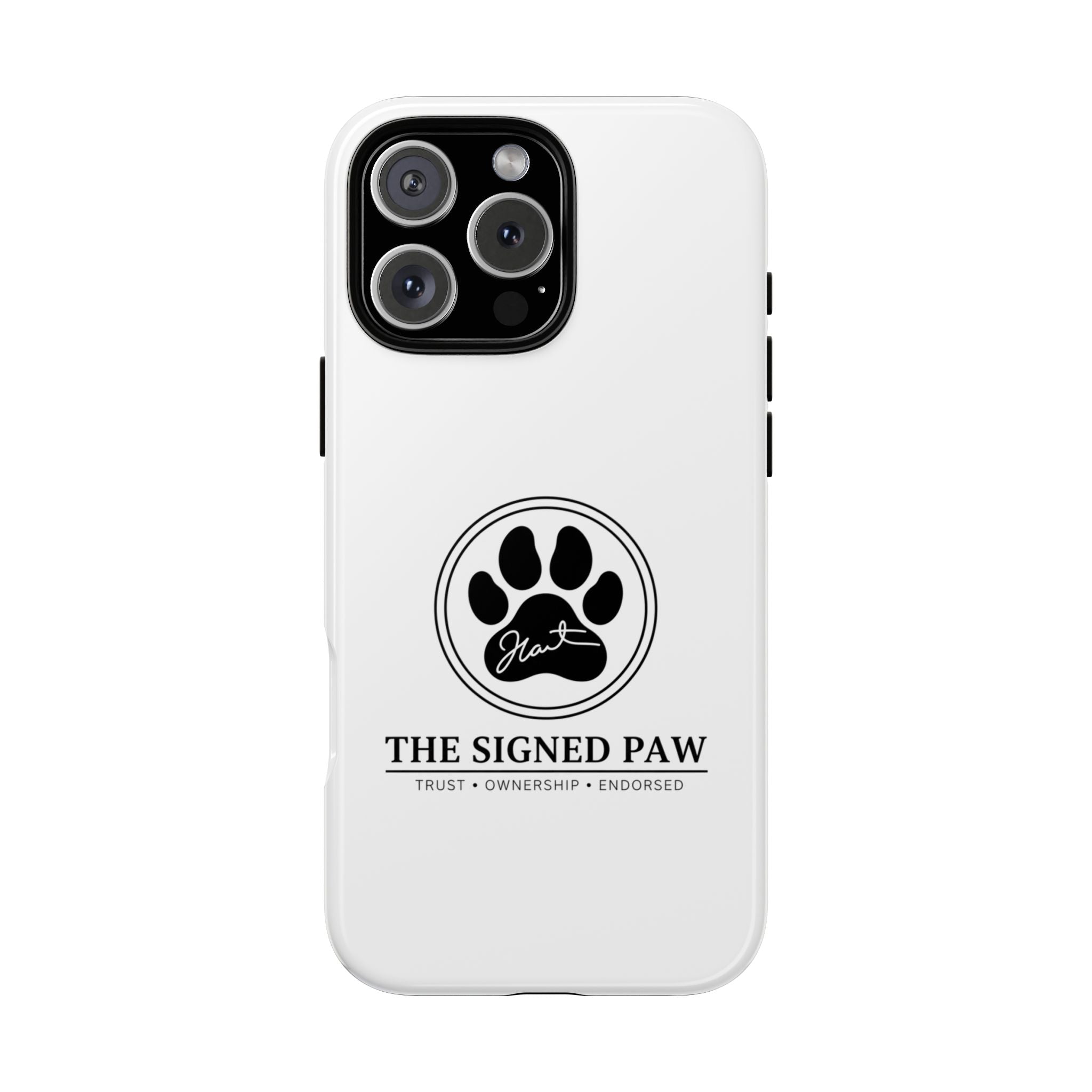 The Signed Paw – Premium Phone Case | CatFather Universe | Luxury Protective Cover