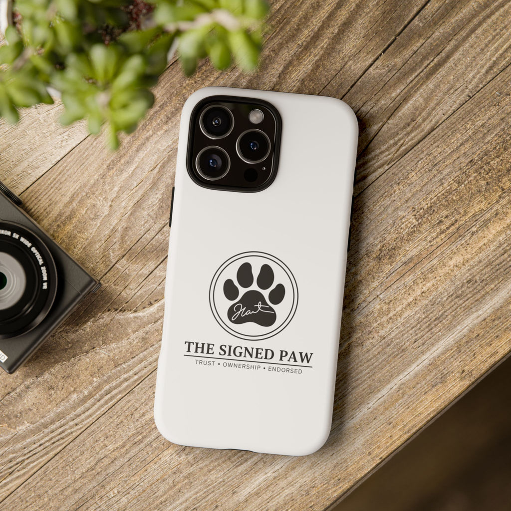 The Signed Paw – Premium Phone Case | CatFather Universe | Luxury Protective Cover
