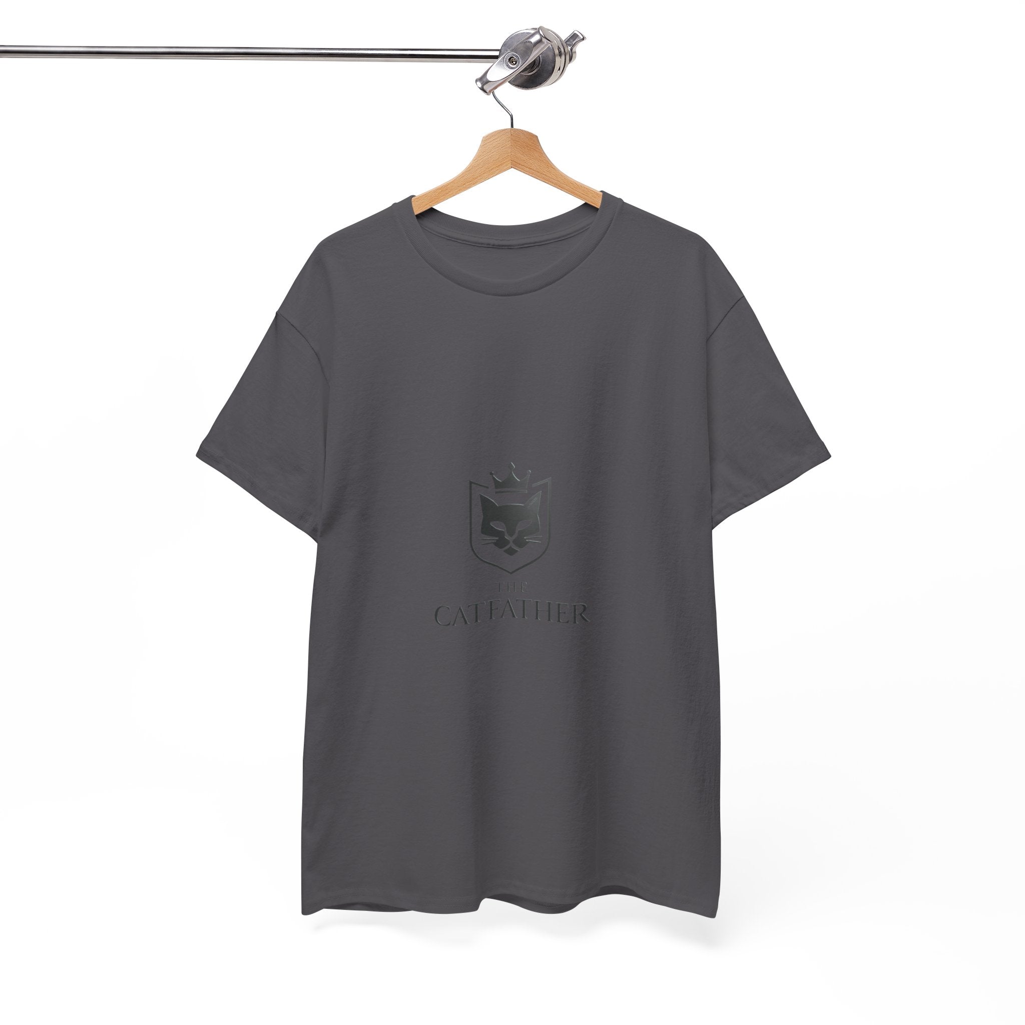 The CatFather — Minimal Crest Edition | Luxury Unisex T-Shirt, Cinematic Streetwear, Classic Mafia Cat Design