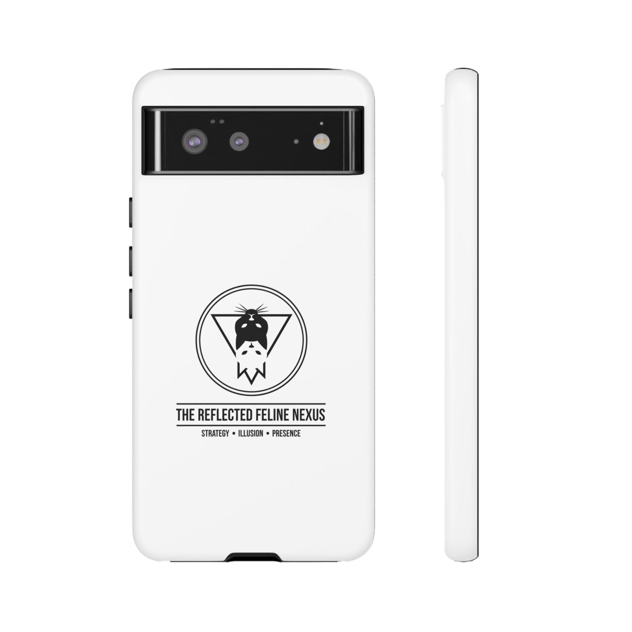 The Reflected Feline Nexus – Luxury Phone Case | The CatFather Collection