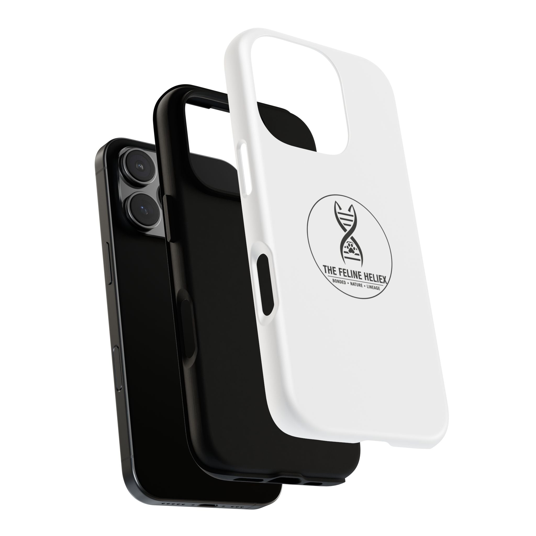 The Feline Heliex – Luxury Dual-Layer Phone Case | The CatFather Genetic Division