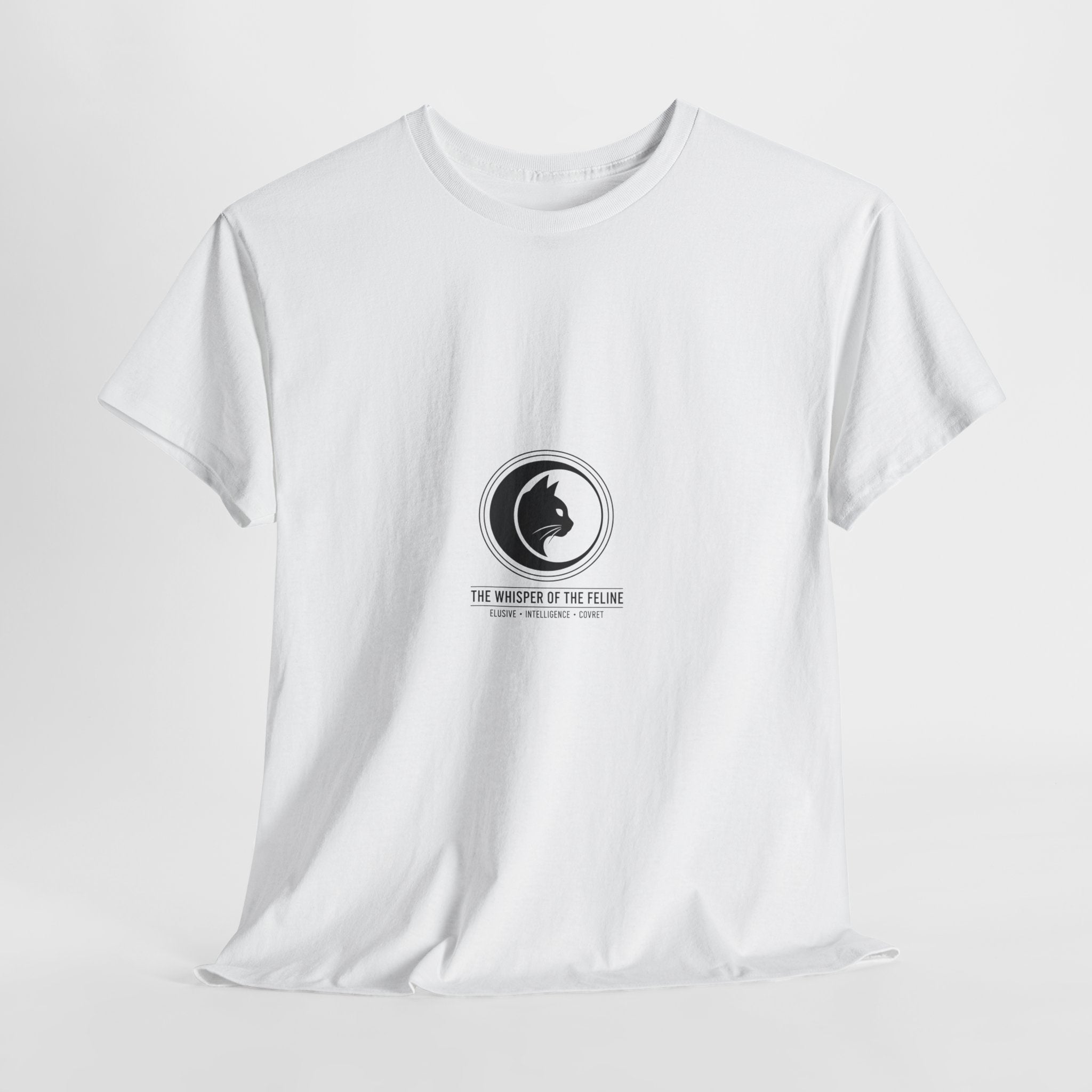 The Whisper of the Feline – Premium Cotton T-Shirt | The CatFather Edition