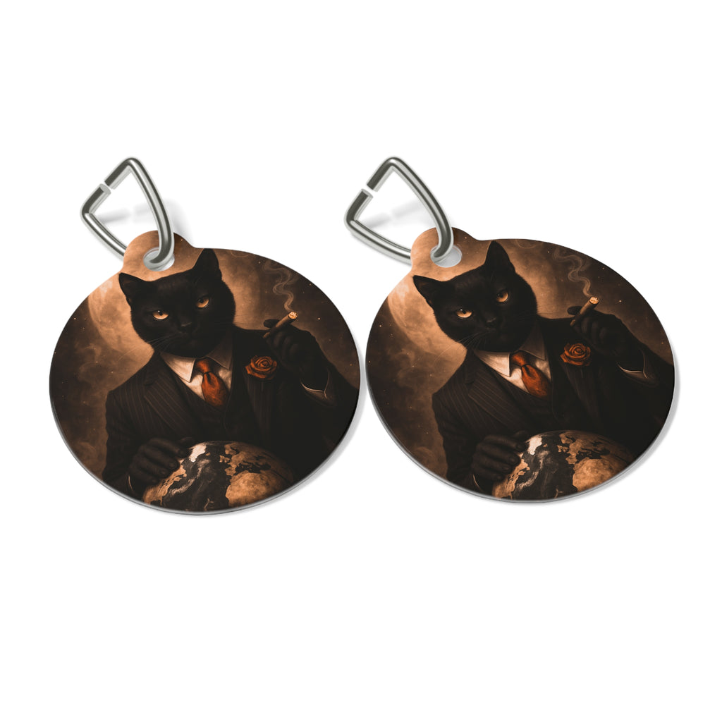 The CatFather™ “Earth Don Tag: Signature Edition” | Dual-Side Personalized Cinematic Tag