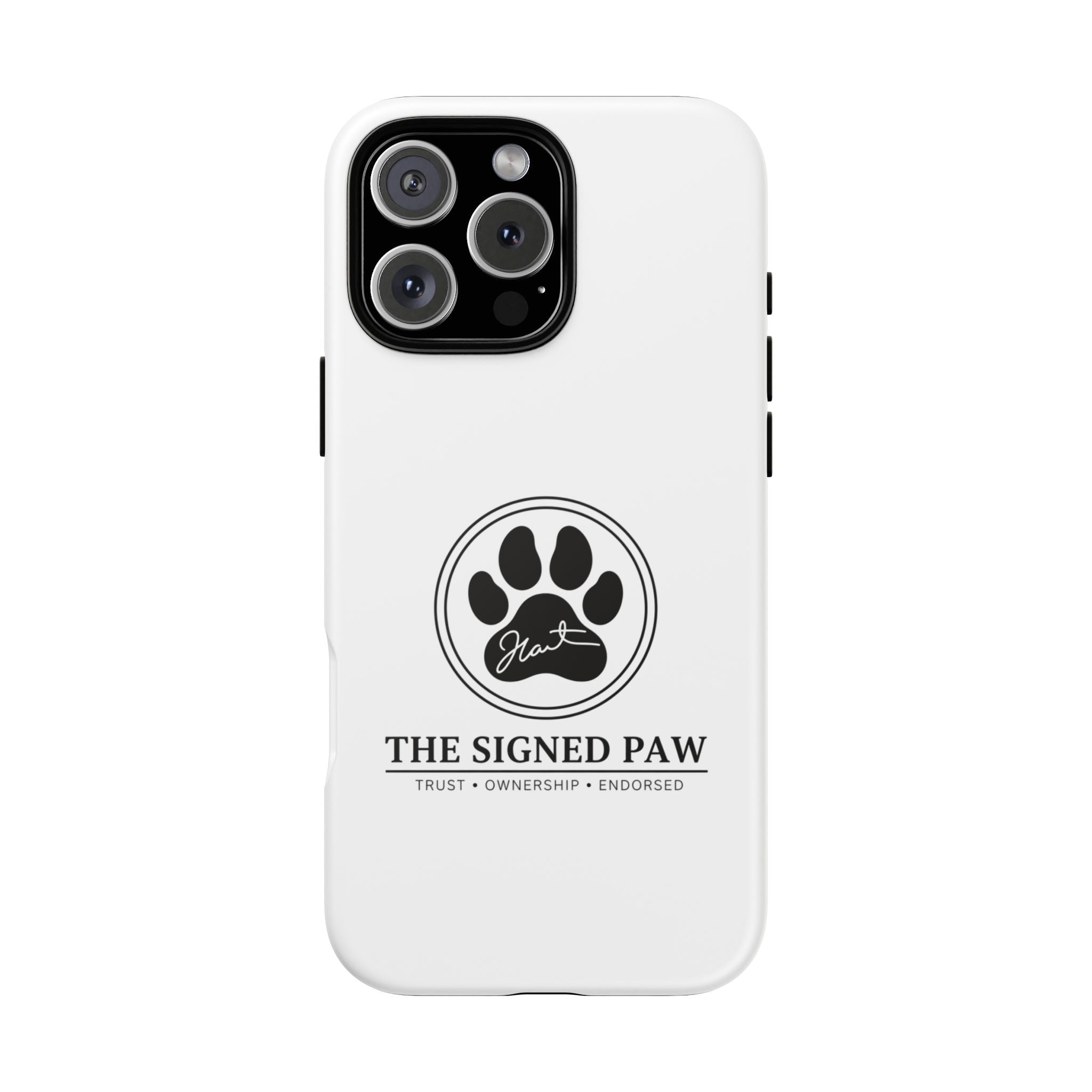 The Signed Paw – Premium Phone Case | CatFather Universe | Luxury Protective Cover