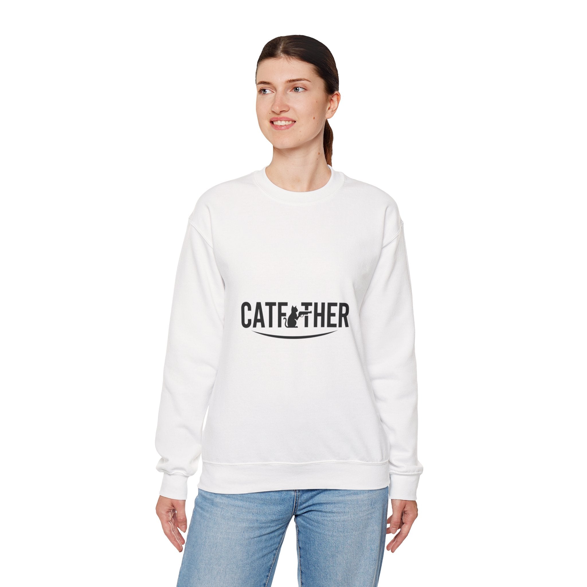 The CatFather – Unisex Crewneck Sweatshirt | Syndicate Core Edition