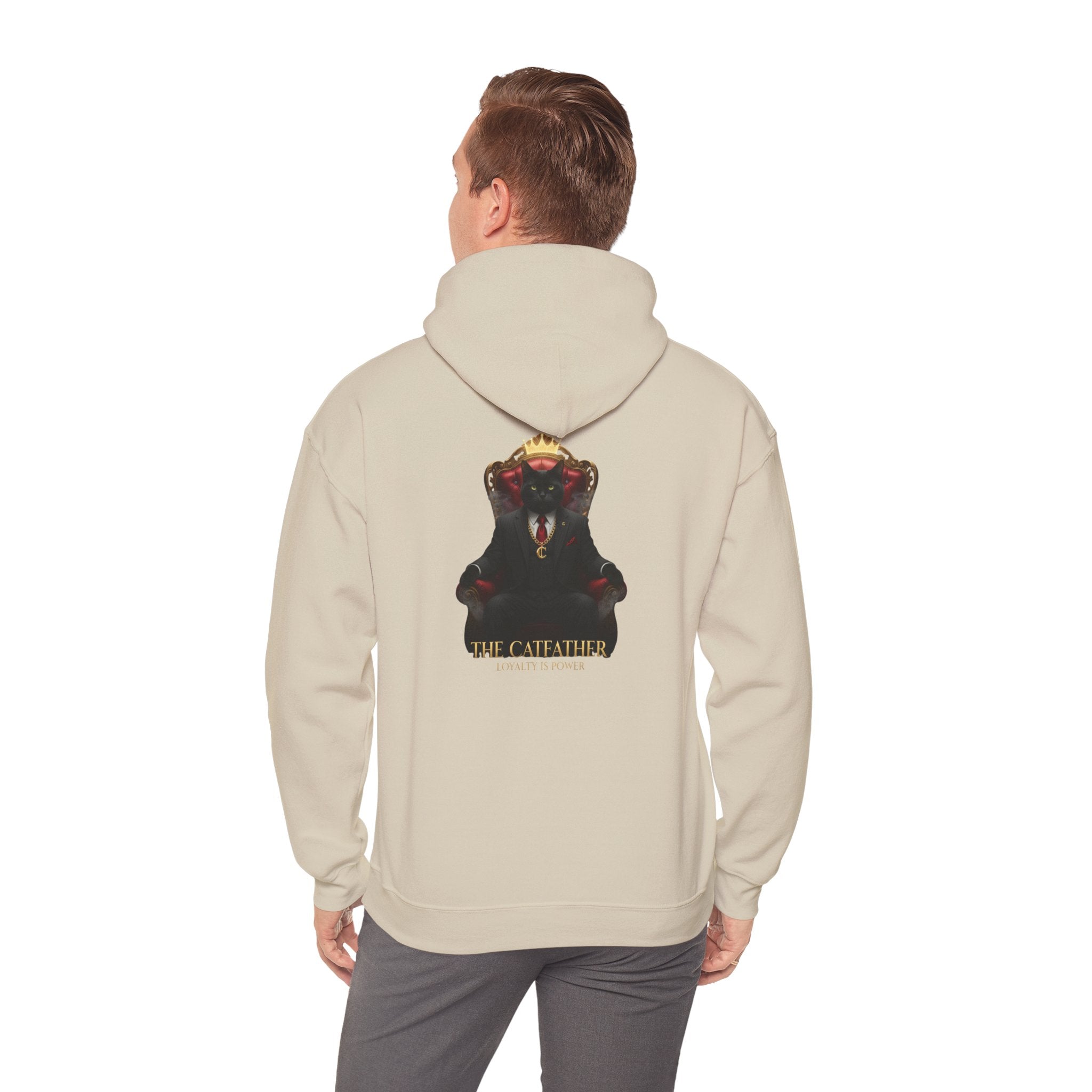 The CatFather Loyalty Edition Hoodie | Silent Power – Beige Mafia Classic