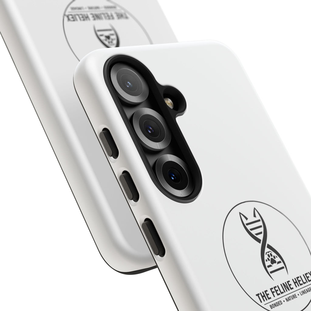 The Feline Heliex – Luxury Dual-Layer Phone Case | The CatFather Genetic Division
