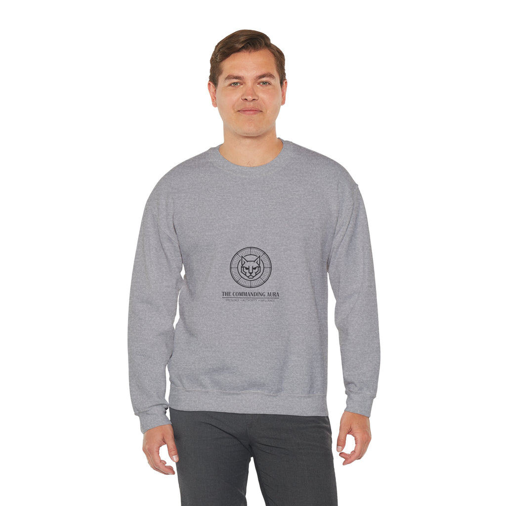 The Commanding Aura – Unisex Luxury Crewneck | The CatFather Collection