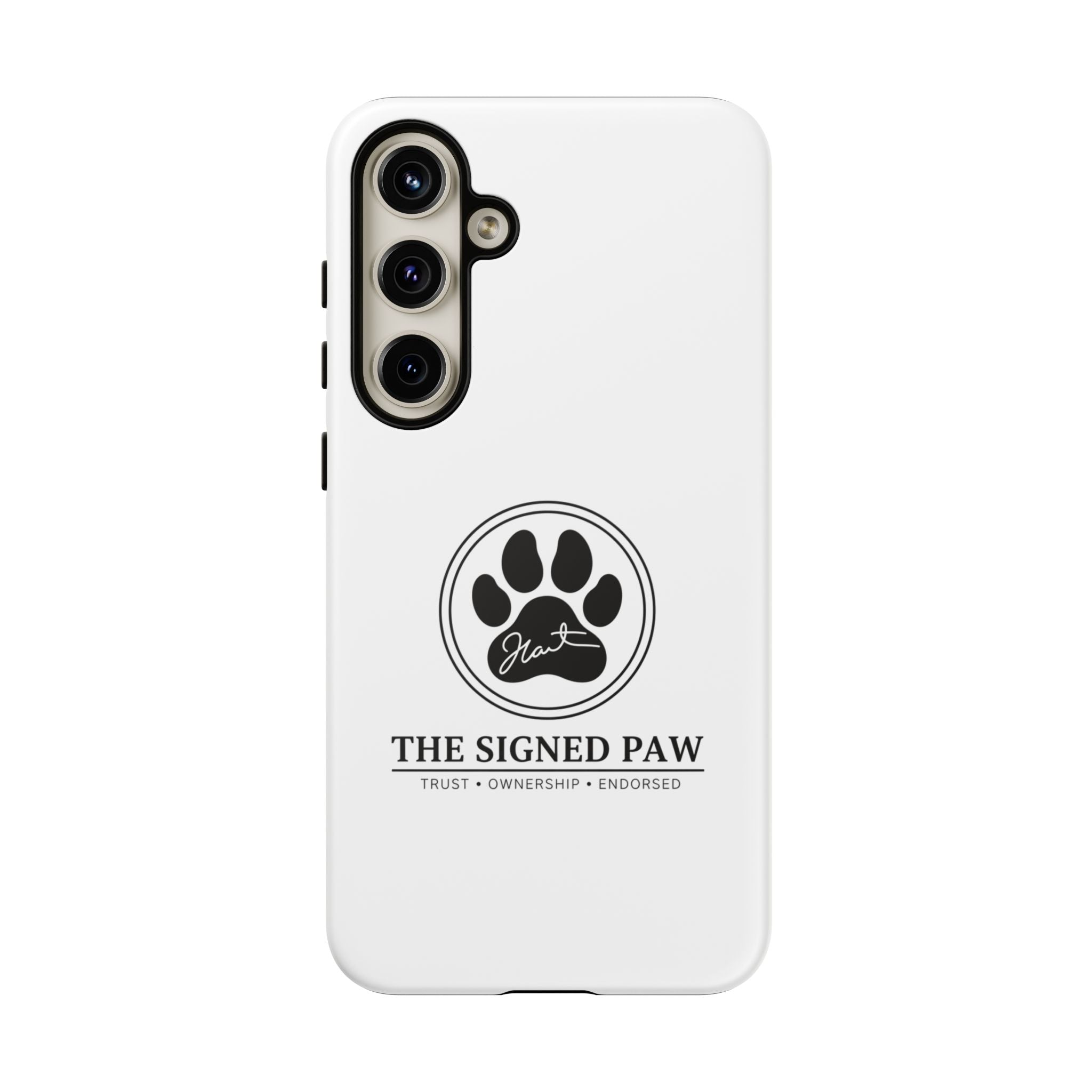 The Signed Paw – Premium Phone Case | CatFather Universe | Luxury Protective Cover