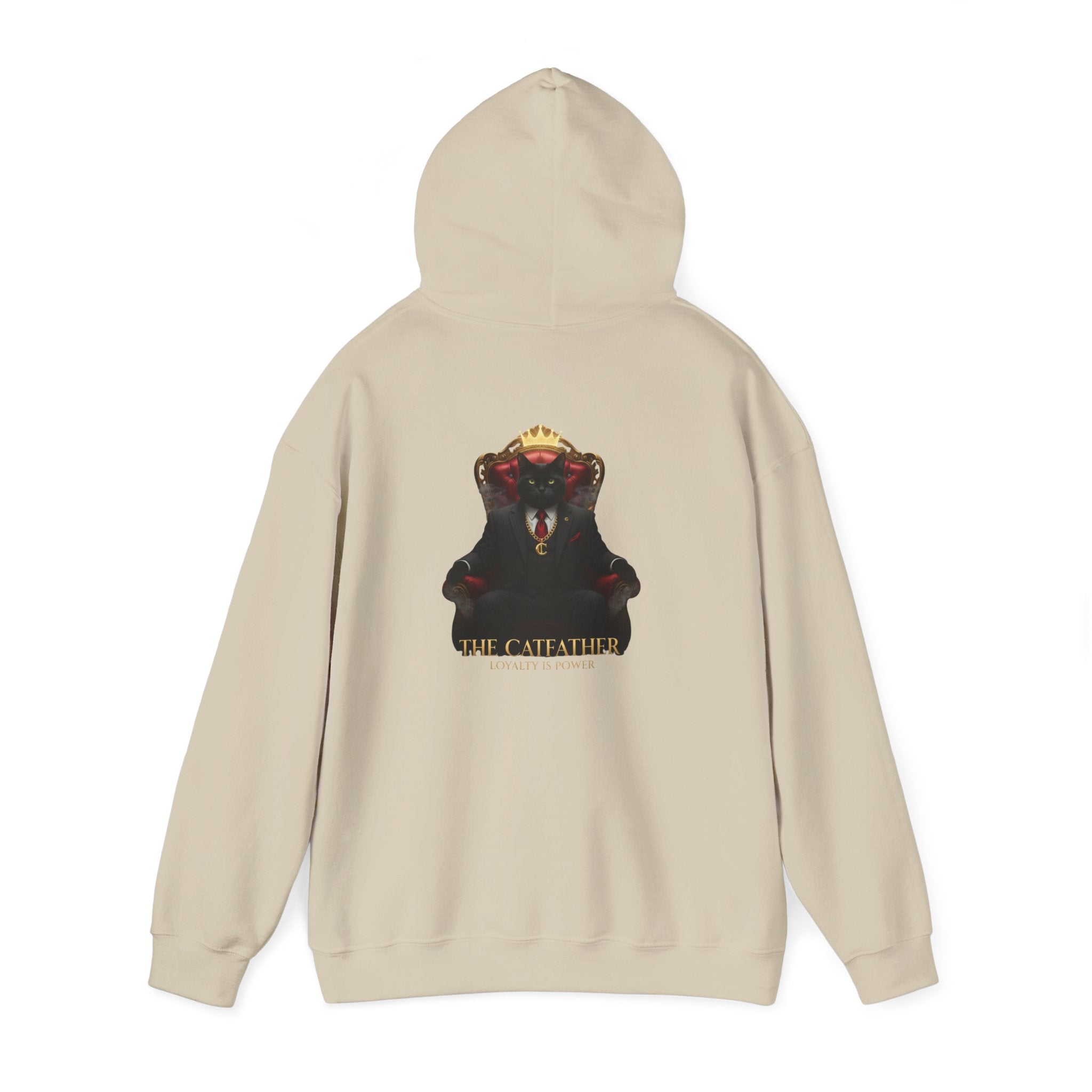 The CatFather Loyalty Edition Hoodie | Silent Power – Beige Mafia Classic
