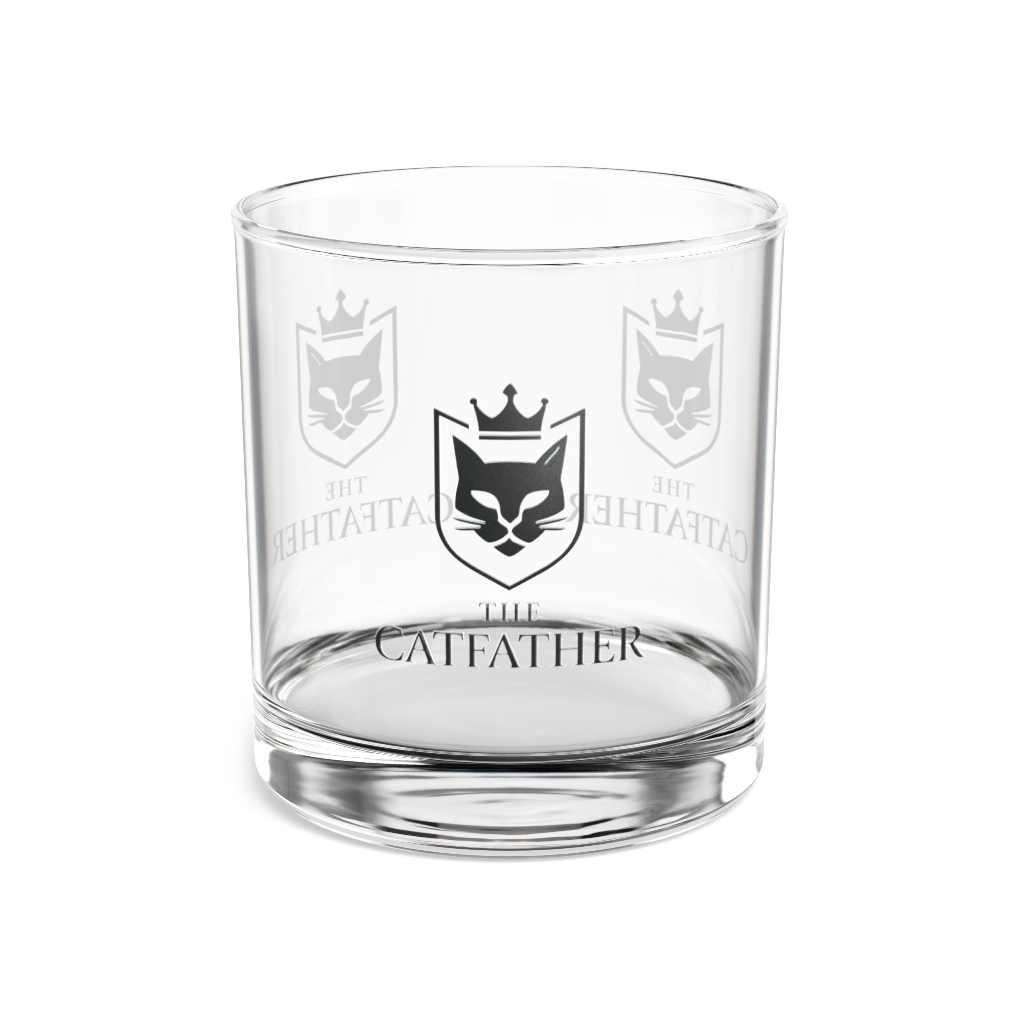 The CatFather Crystal Glass | Mafia Bar Edition | Premium Engraved Luxury Drinkware