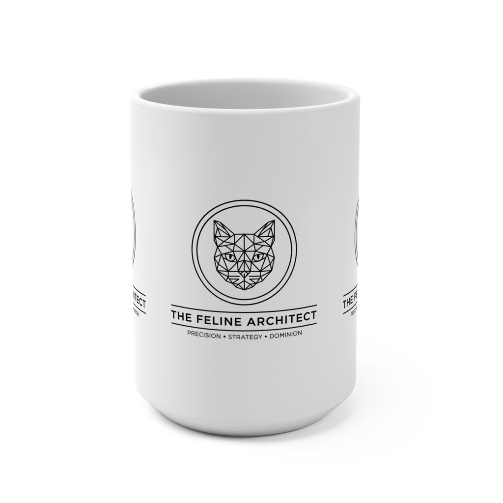 The Feline Architect Mug | CatFather Universe | Strategic Brew Edition