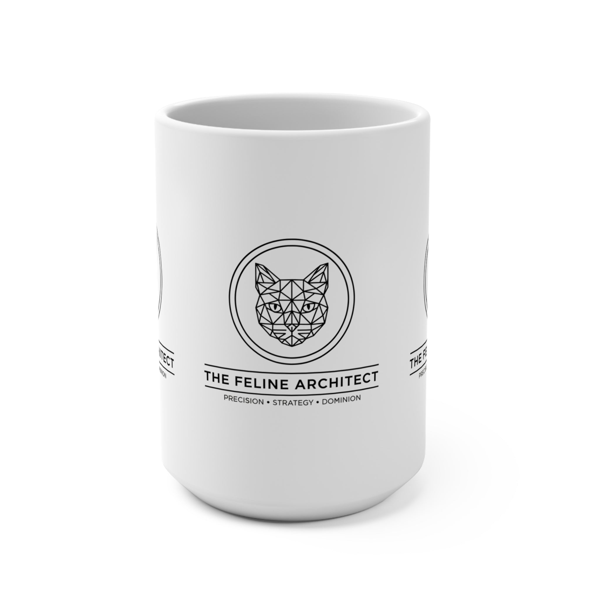 The Feline Architect Mug | CatFather Universe | Strategic Brew Edition