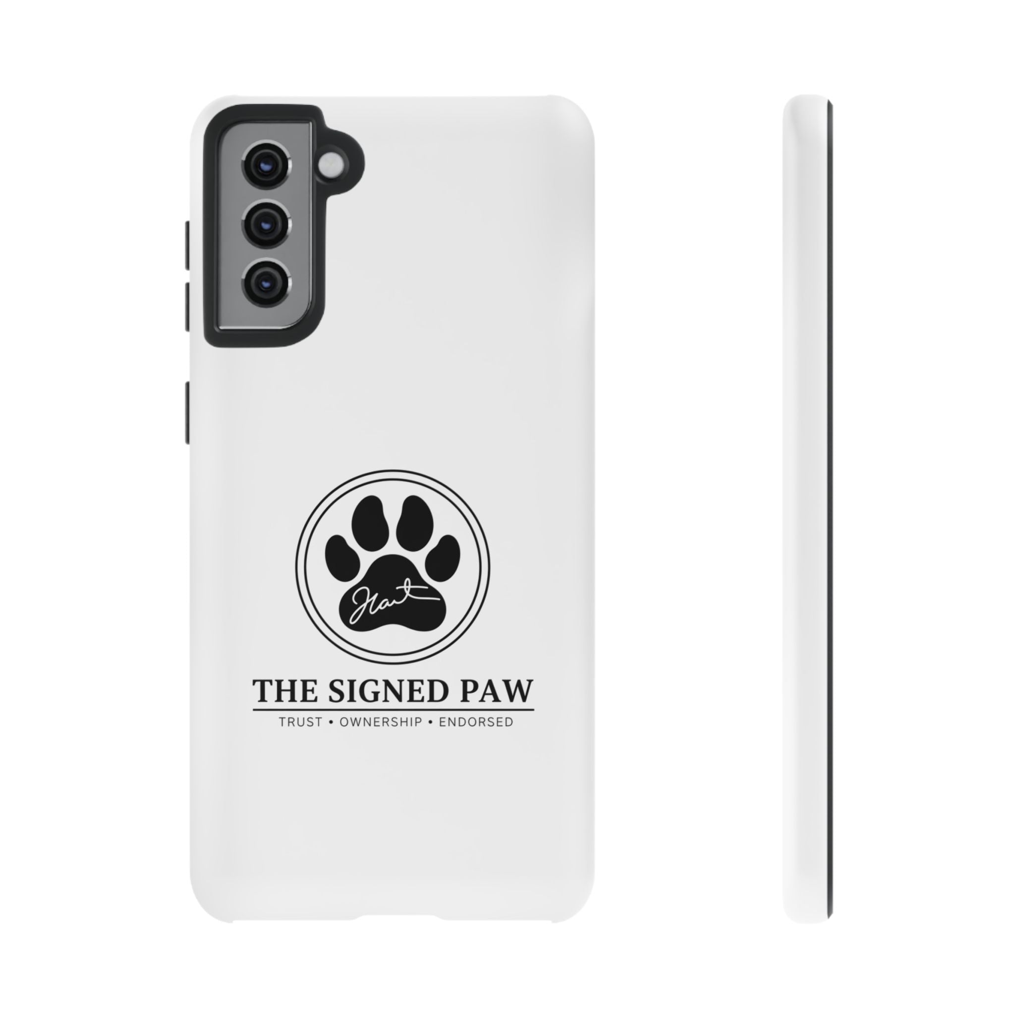 The Signed Paw – Premium Phone Case | CatFather Universe | Luxury Protective Cover