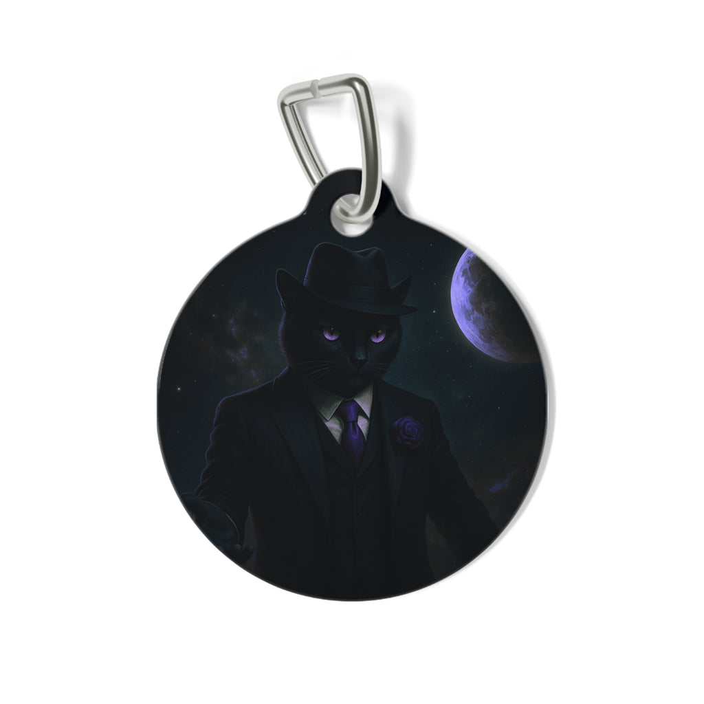 The CatFather™ “Lunar Don Tag: Moonlight Edition” | Dual-Side Personalized Cinematic Tag