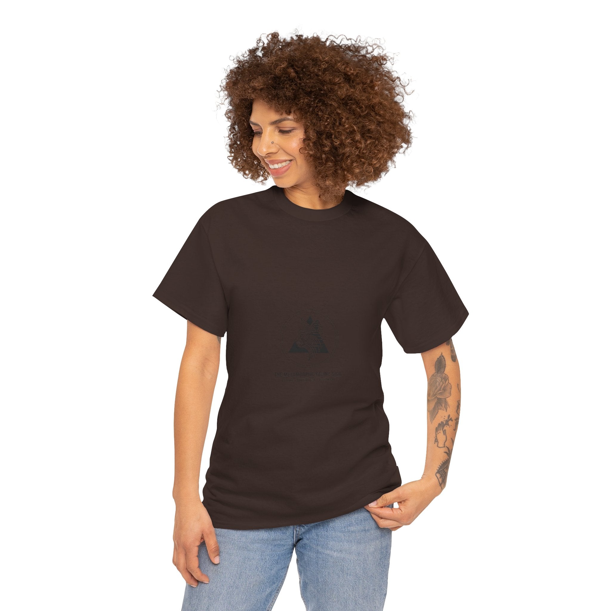 The Metamorphic Feline Soul – Evolutionary Legacy Unisex Heavy Cotton Tee | The CatFather Metamorphic Division