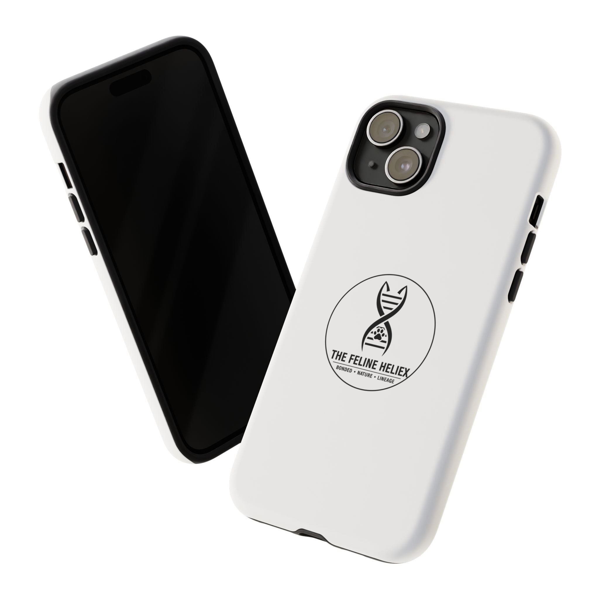 The Feline Heliex – Luxury Dual-Layer Phone Case | The CatFather Genetic Division