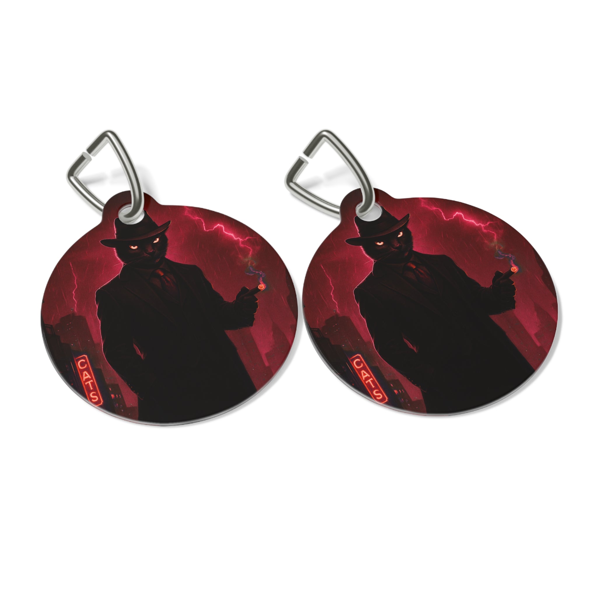 The CatFather™ “The Underworld Don” Personalized Cinematic Tag | Dual-Side Edition