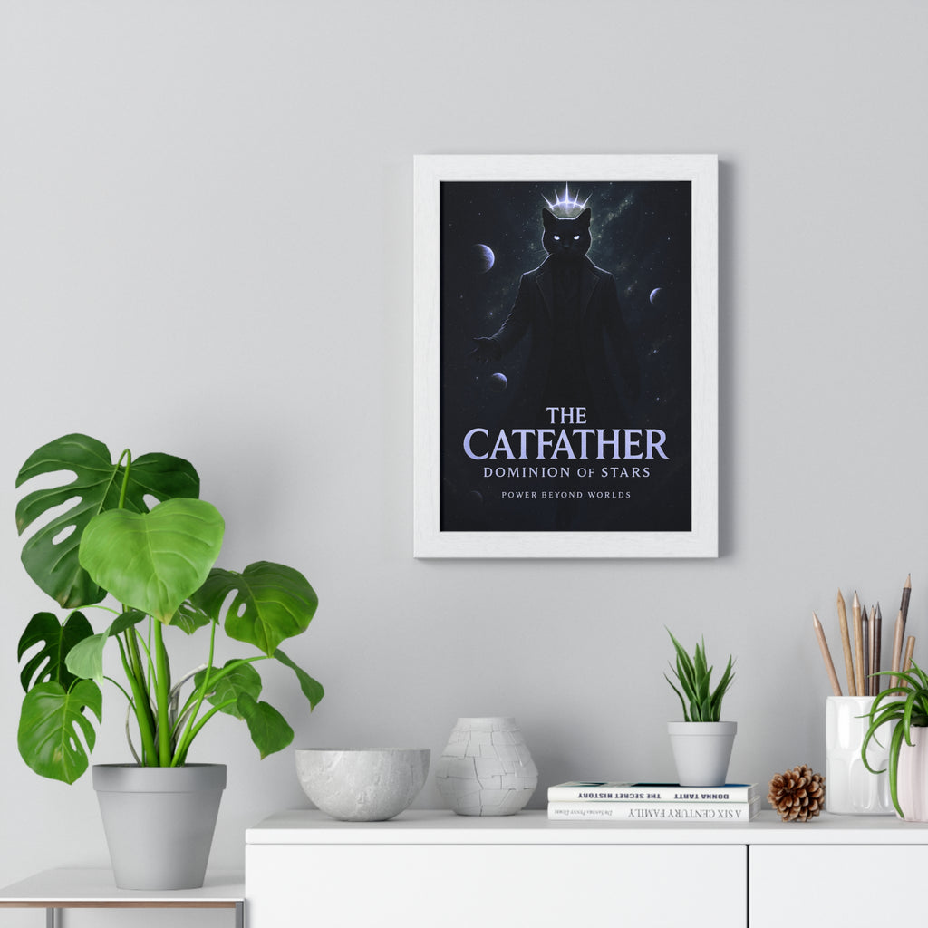 Epic Catfather Poster, Wall Art, Home Decor, Gift for Cat Lovers, Geeky Room Decoration, Trendy Wall Art