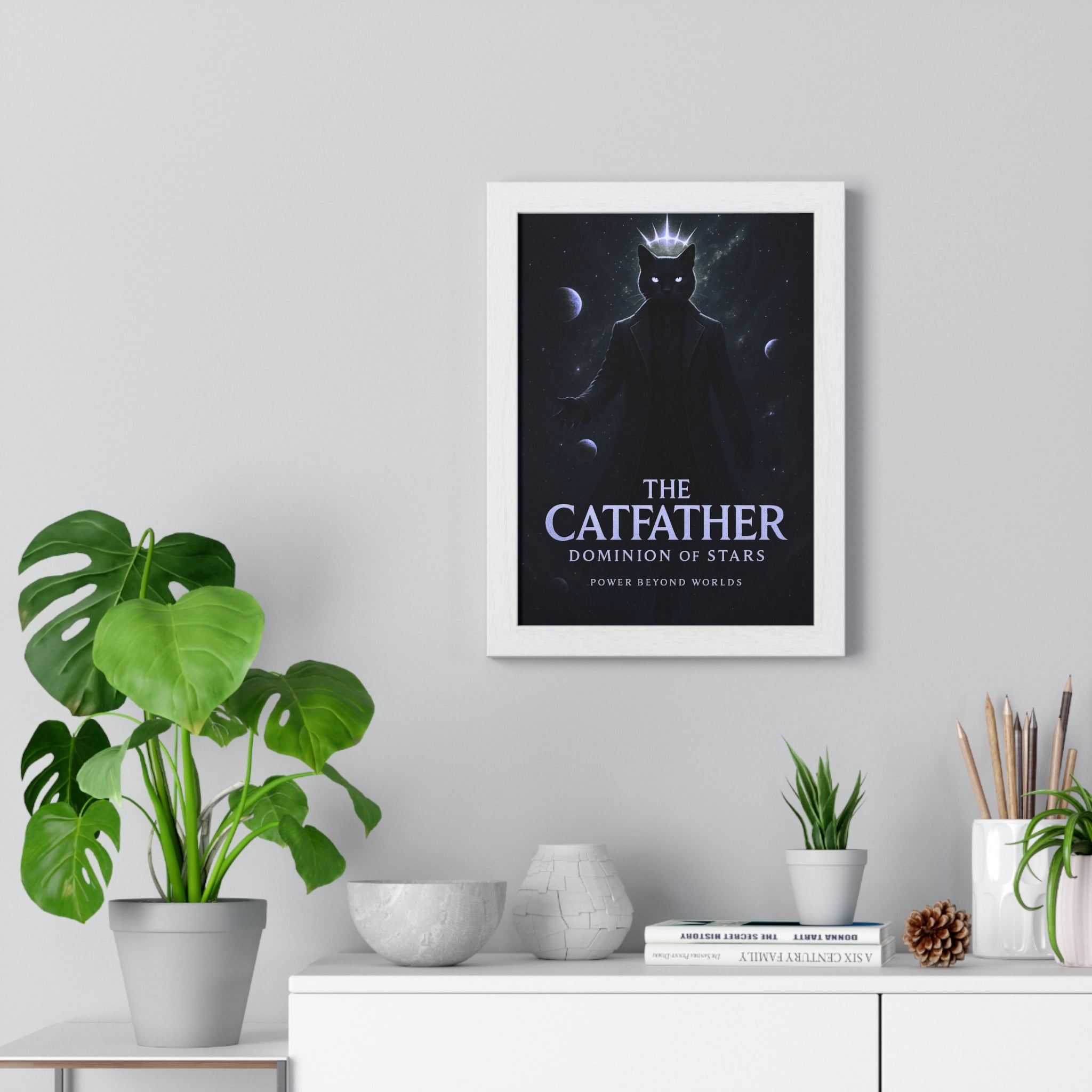 Epic Catfather Poster, Wall Art, Home Decor, Gift for Cat Lovers, Geeky Room Decoration, Trendy Wall Art