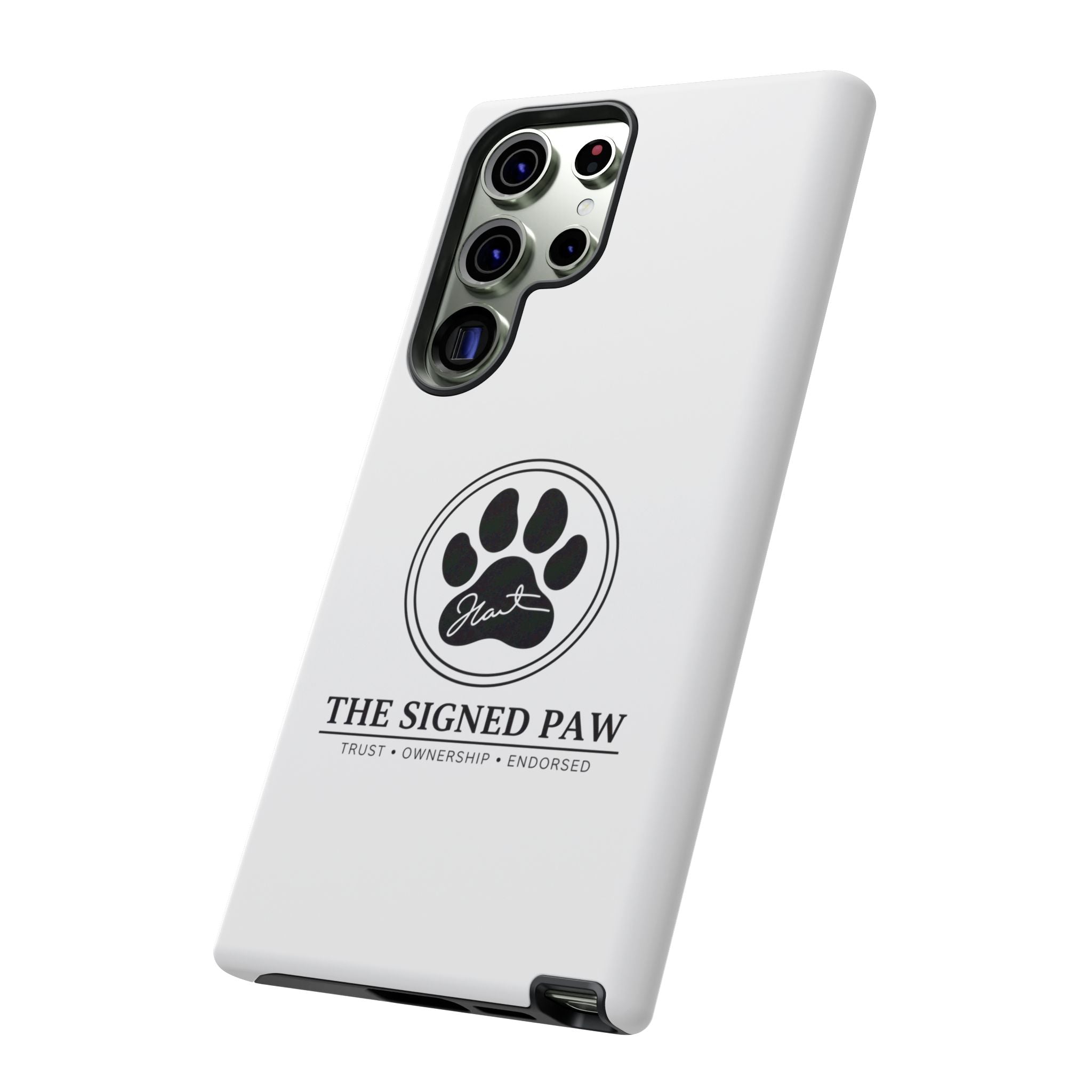 The Signed Paw – Premium Phone Case | CatFather Universe | Luxury Protective Cover