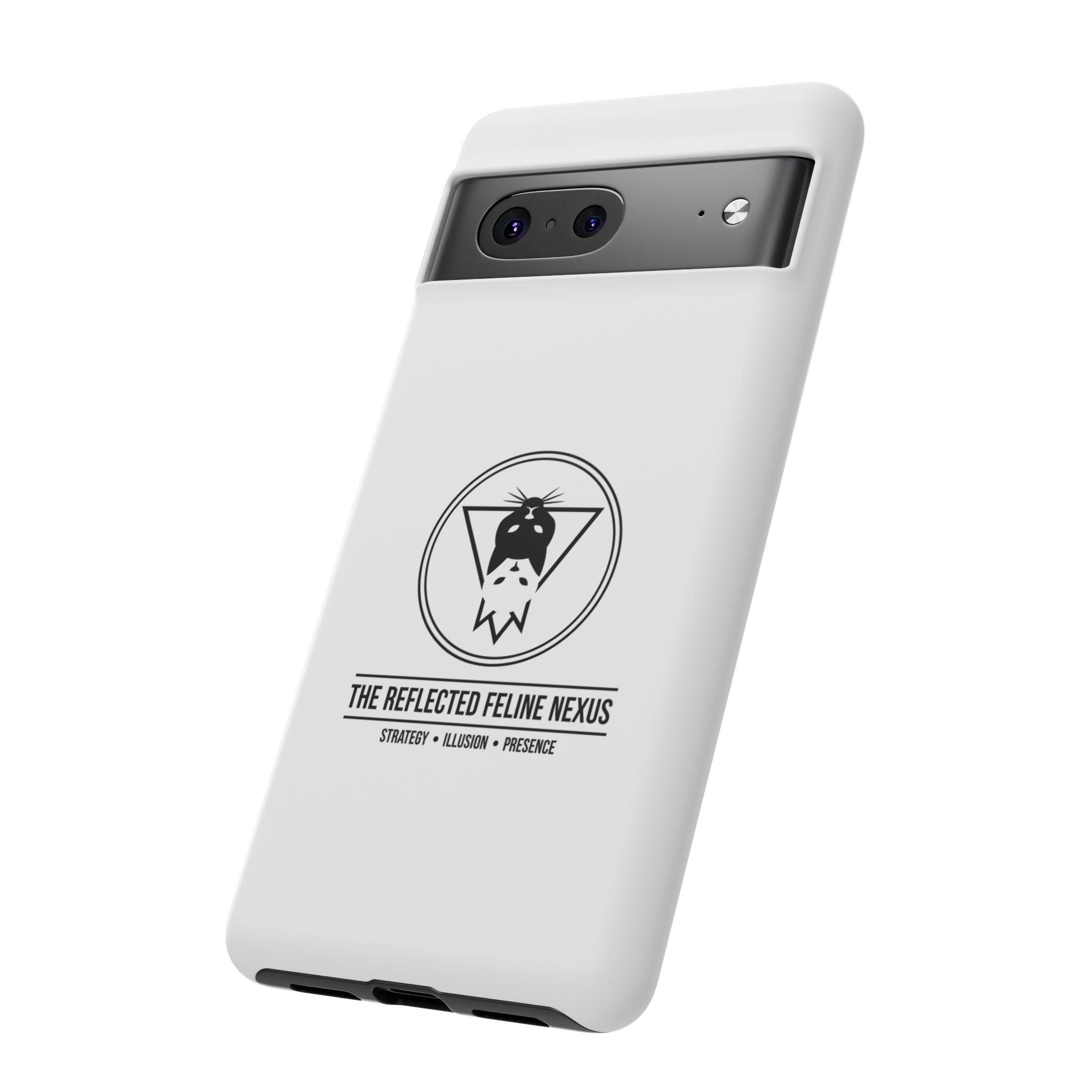 The Reflected Feline Nexus – Luxury Phone Case | The CatFather Collection