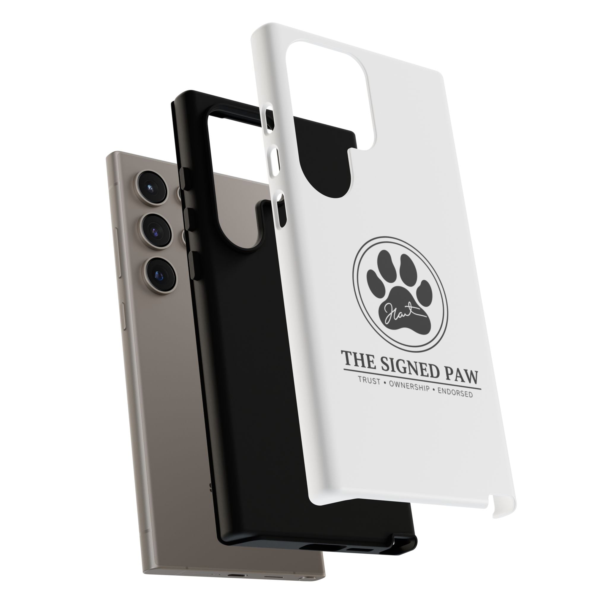 The Signed Paw – Premium Phone Case | CatFather Universe | Luxury Protective Cover
