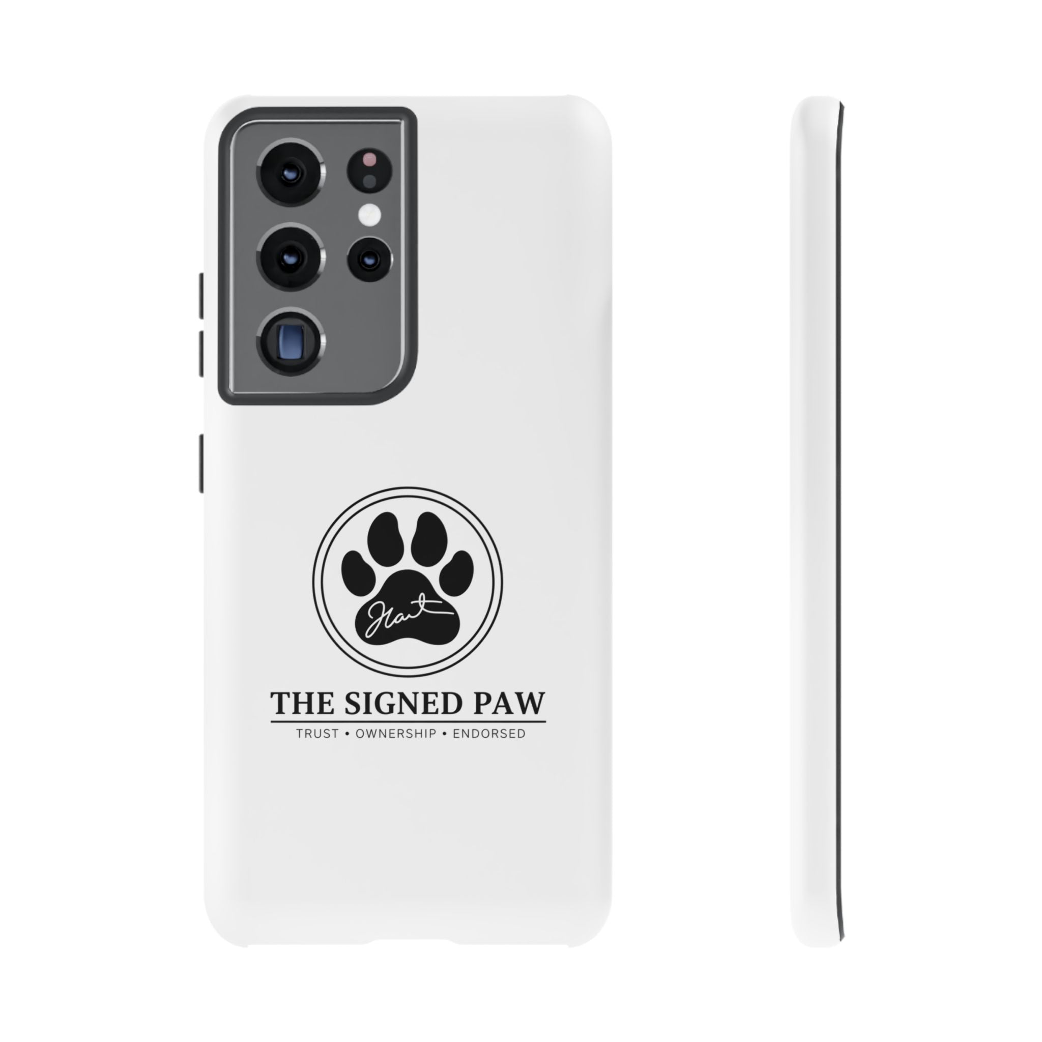 The Signed Paw – Premium Phone Case | CatFather Universe | Luxury Protective Cover