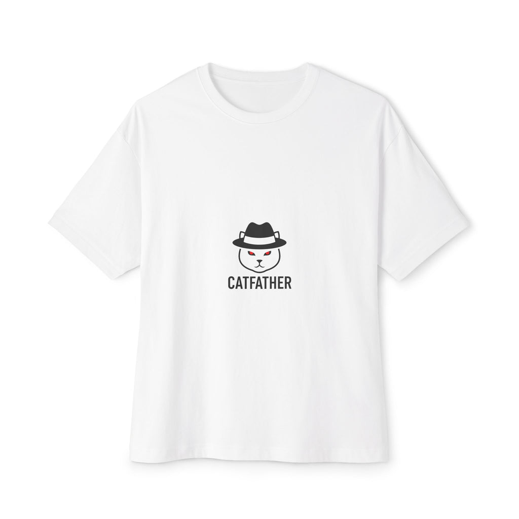 The CatFather Minimalist Tee – Classic Mafia Streetwear | Power in Silence