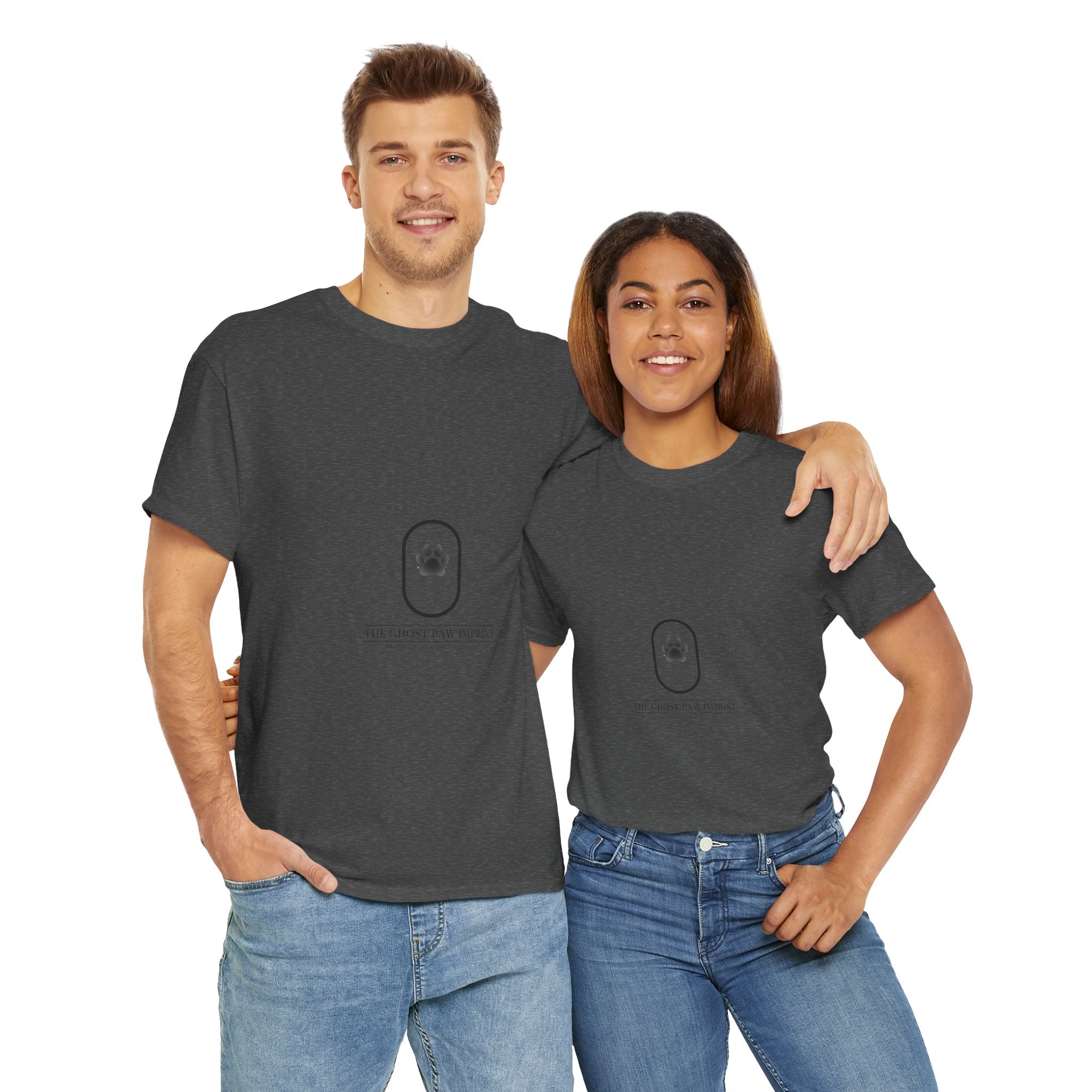 The Ghost Paw Imprint – Unisex Heavy Cotton Tee | The CatFather Legacy Collection