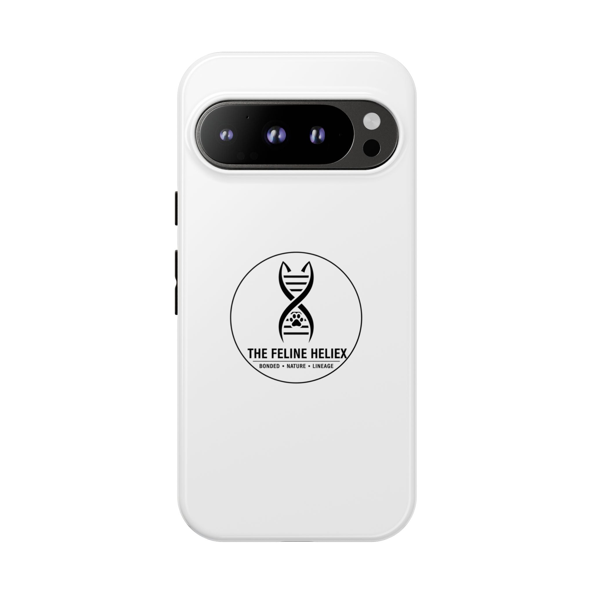The Feline Heliex – Luxury Dual-Layer Phone Case | The CatFather Genetic Division